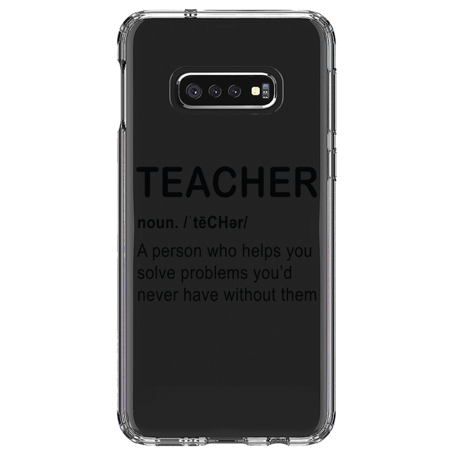 Clear Case für Galaxy S (Modell auswählen) Lehrer Definition löst Probleme - Bild 10 von 12