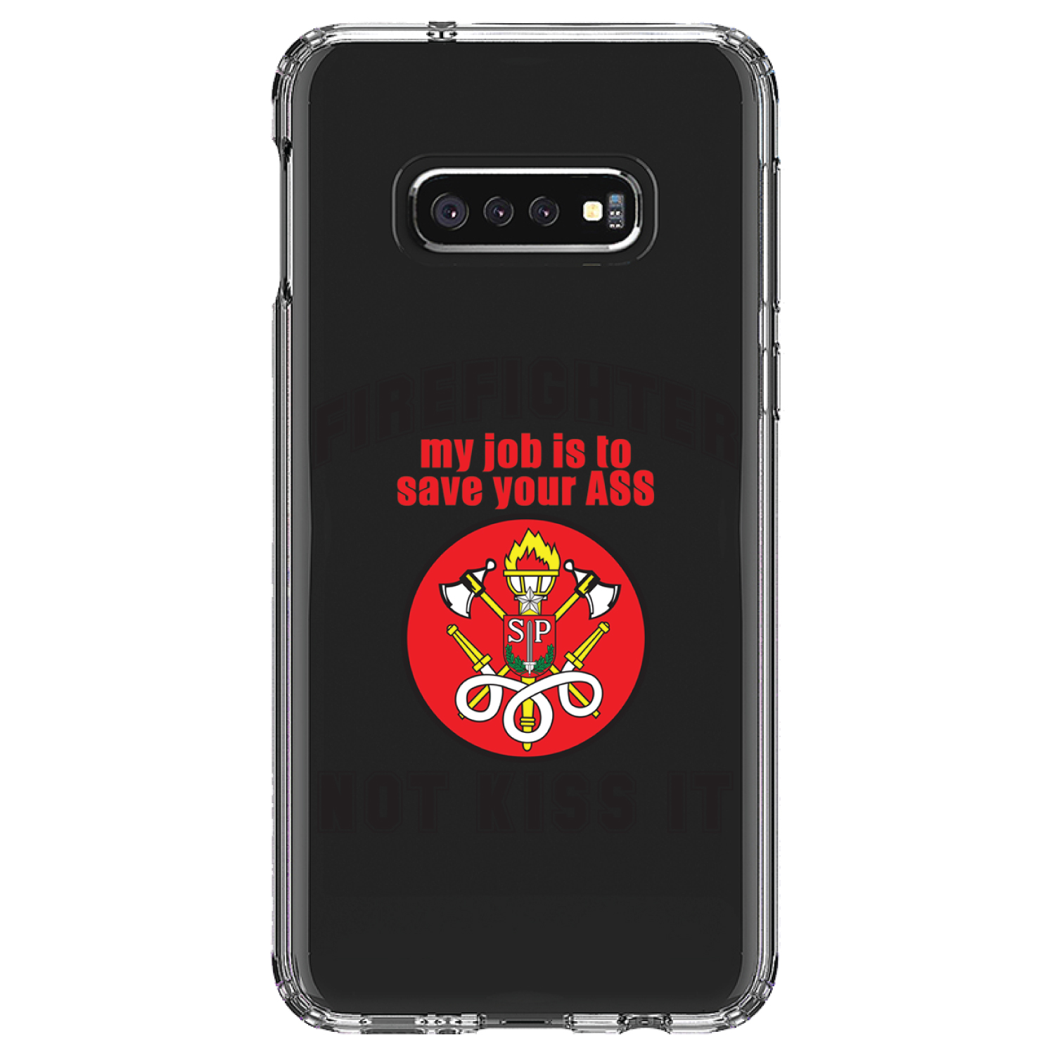 Funda transparente para Galaxy S (elige modelo) bombero trabajo es salvarte - Imagen 10 de 12