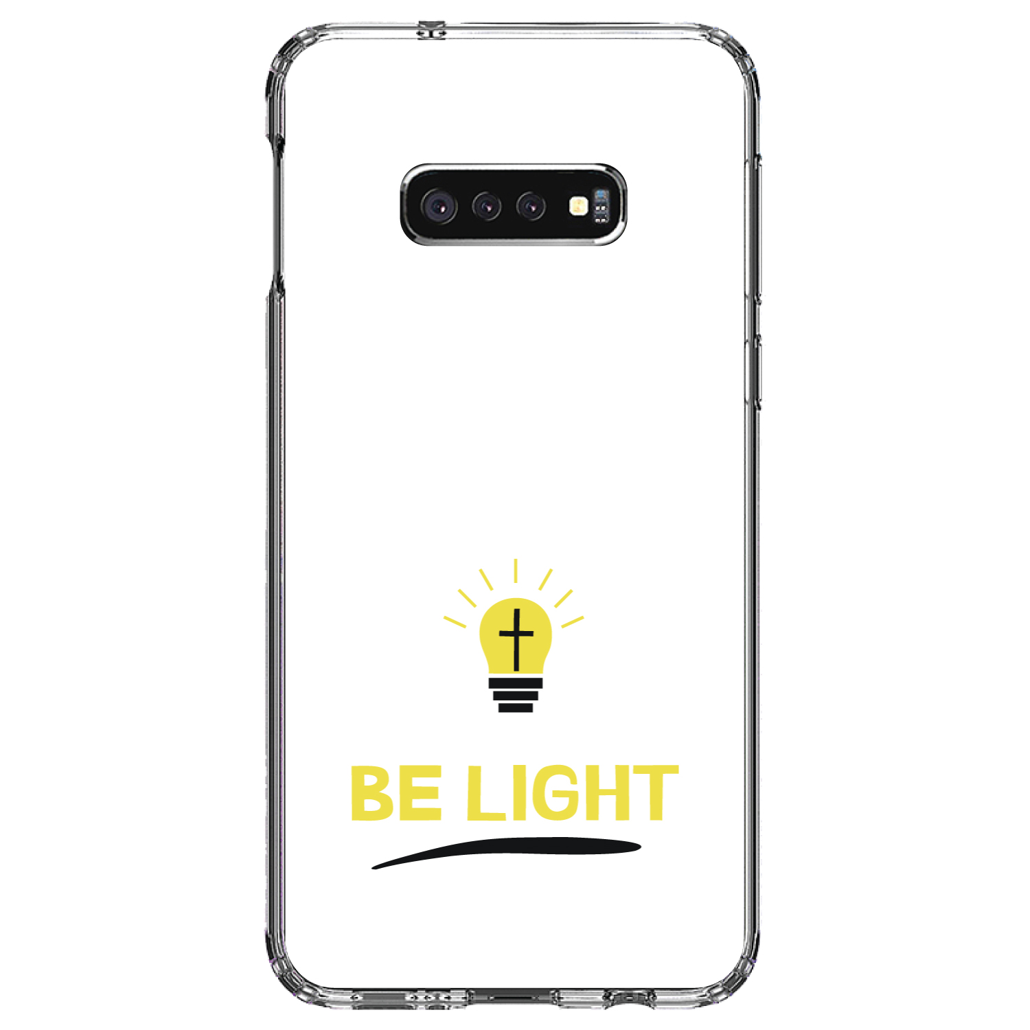 Clear Case for Galaxy S (Pick Model) BE LIGHT Cross in a Light Bulb - Picture 10 of 12