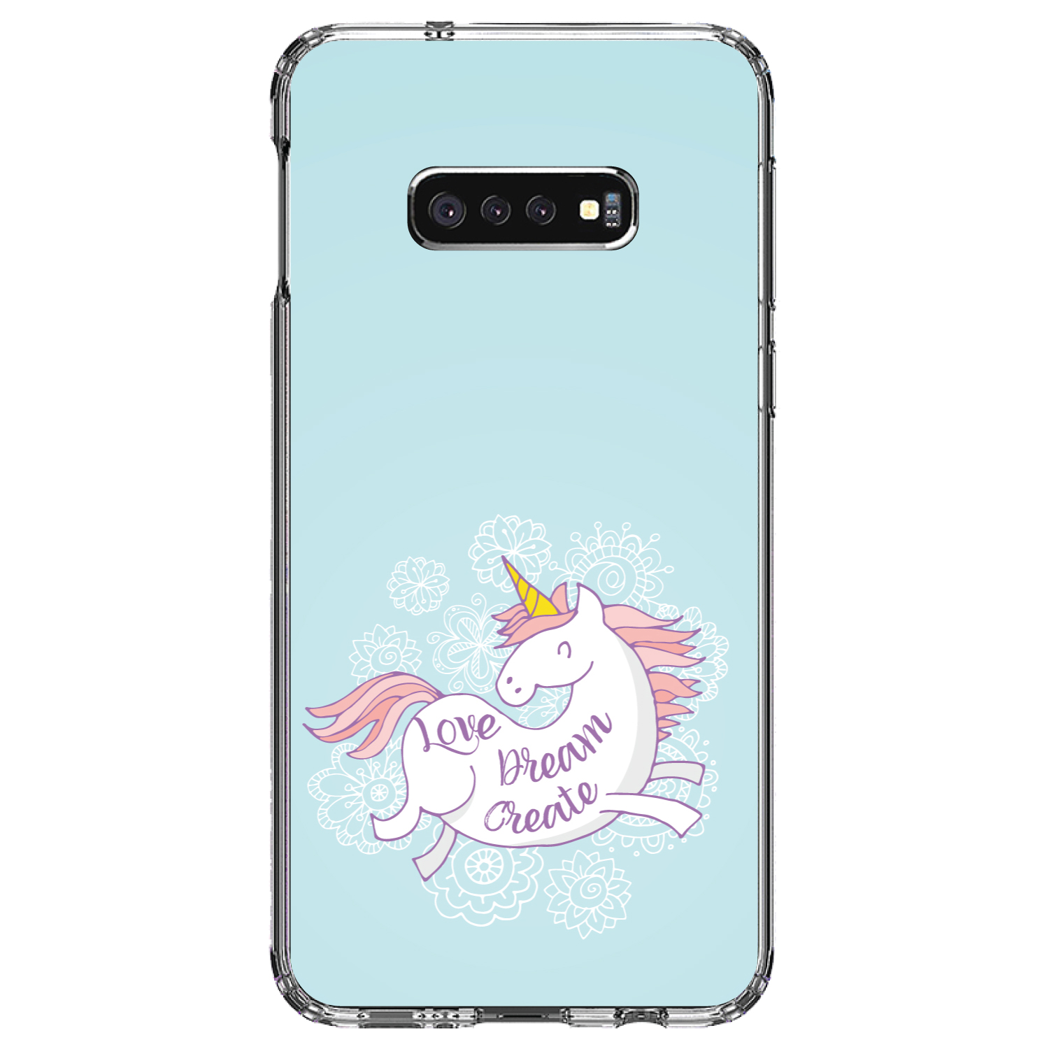 Clear Case for Galaxy S (Pick Model) Unicorn Love / Dream / Create - Picture 10 of 12