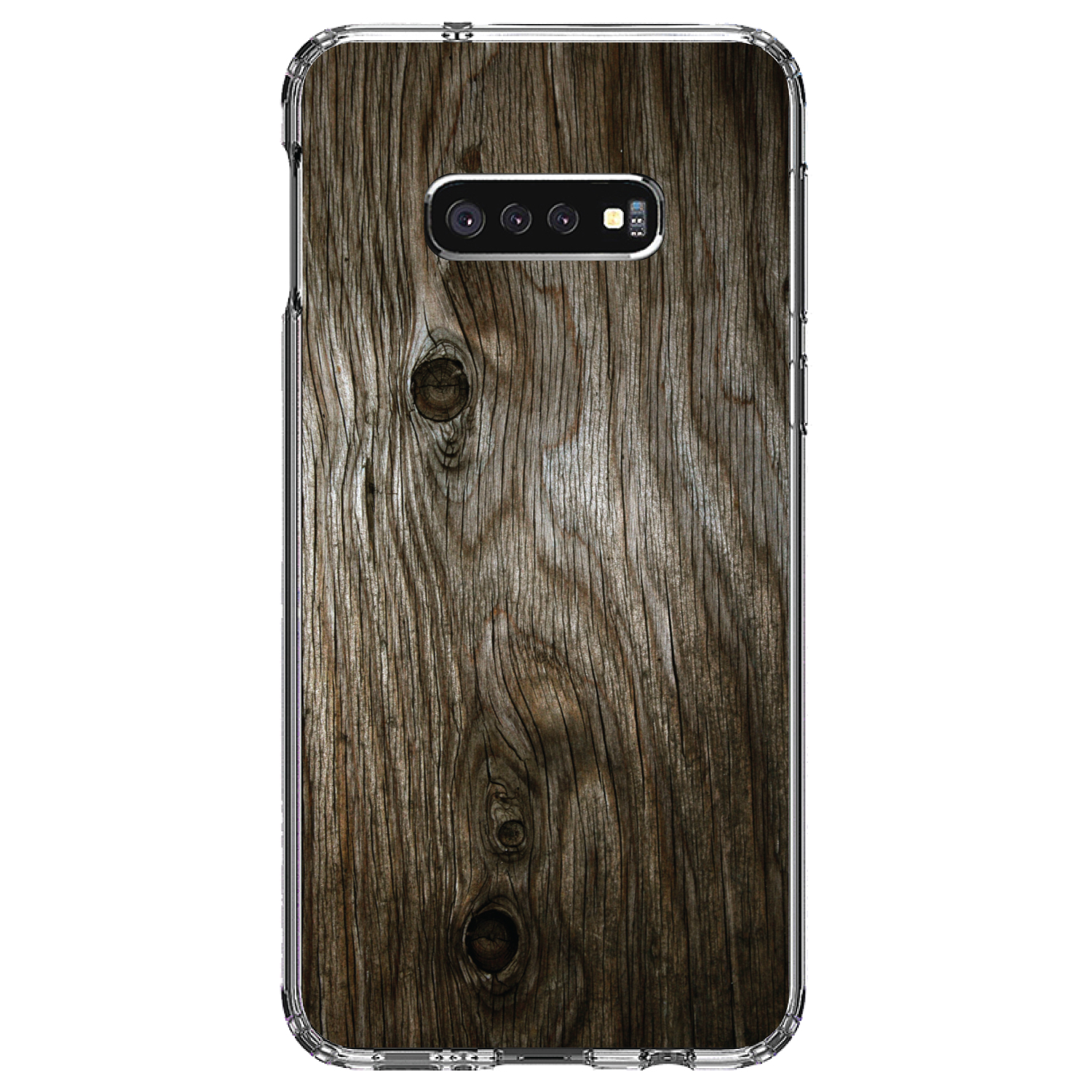 Clear Case für Galaxy S (Modell auswählen) braun verwitterte Holzmaserung - Bild 10 von 12