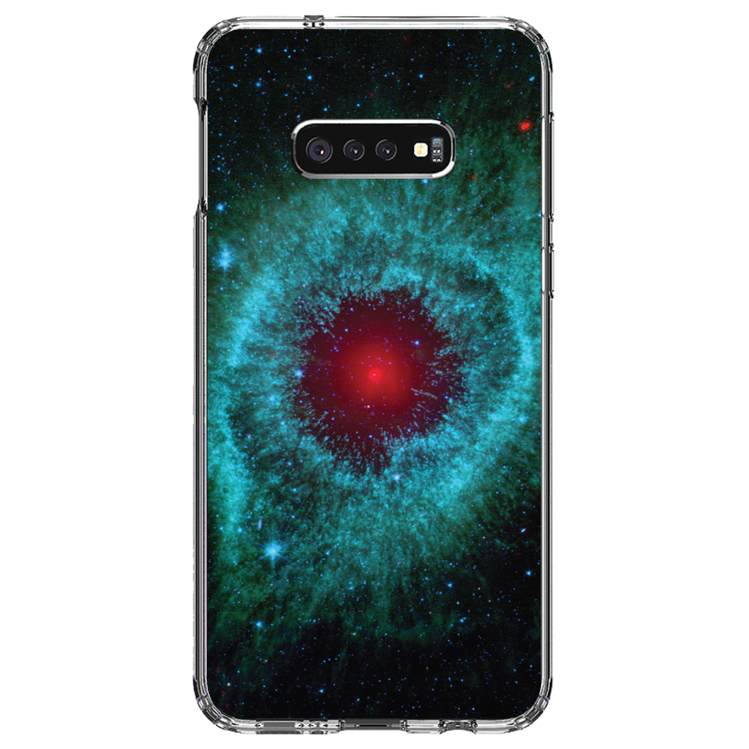 Funda Transparente para Galaxy S (Elige Modelo) Azul Teal Negro Helix Nebula - Imagen 10 de 12