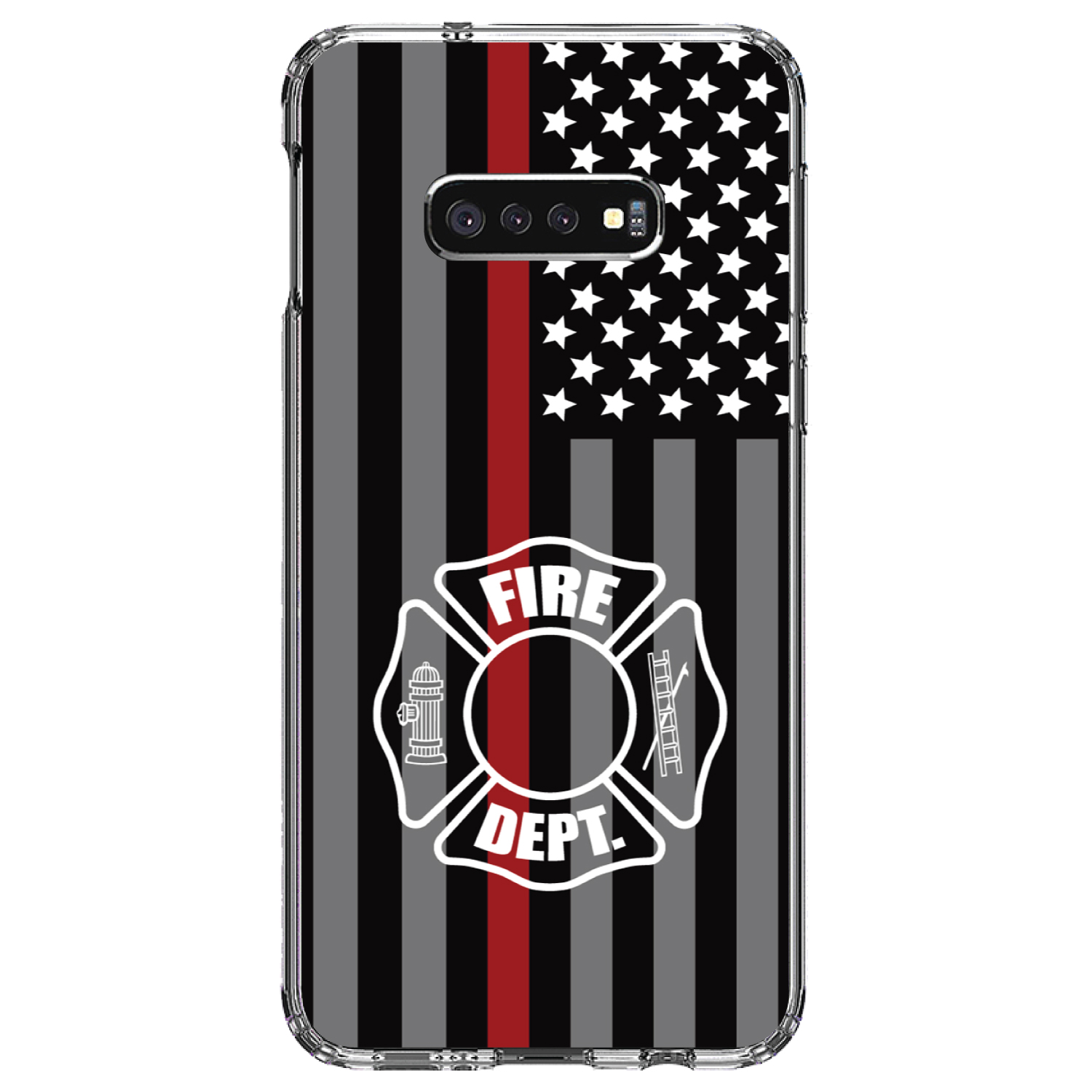 Clear Case for Galaxy S (Pick Model) FD Thin Red Line - Picture 10 of 12