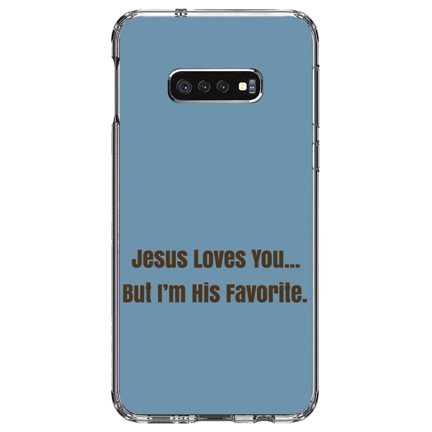 Clear Case for Galaxy S (Pick Model) Jesus Loves You But I'm Favorite - Picture 10 of 12