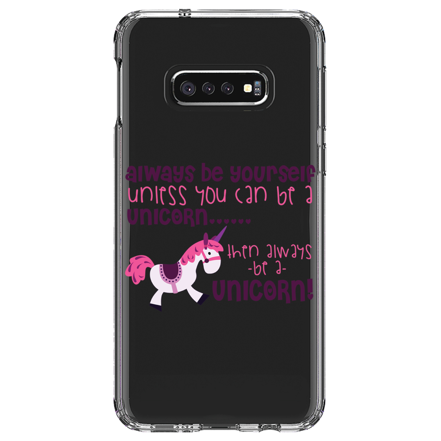Funda Transparente para Galaxy S (Elige Modelo) Siempre Tú A menos que puedas Unicornio - Imagen 10 de 12