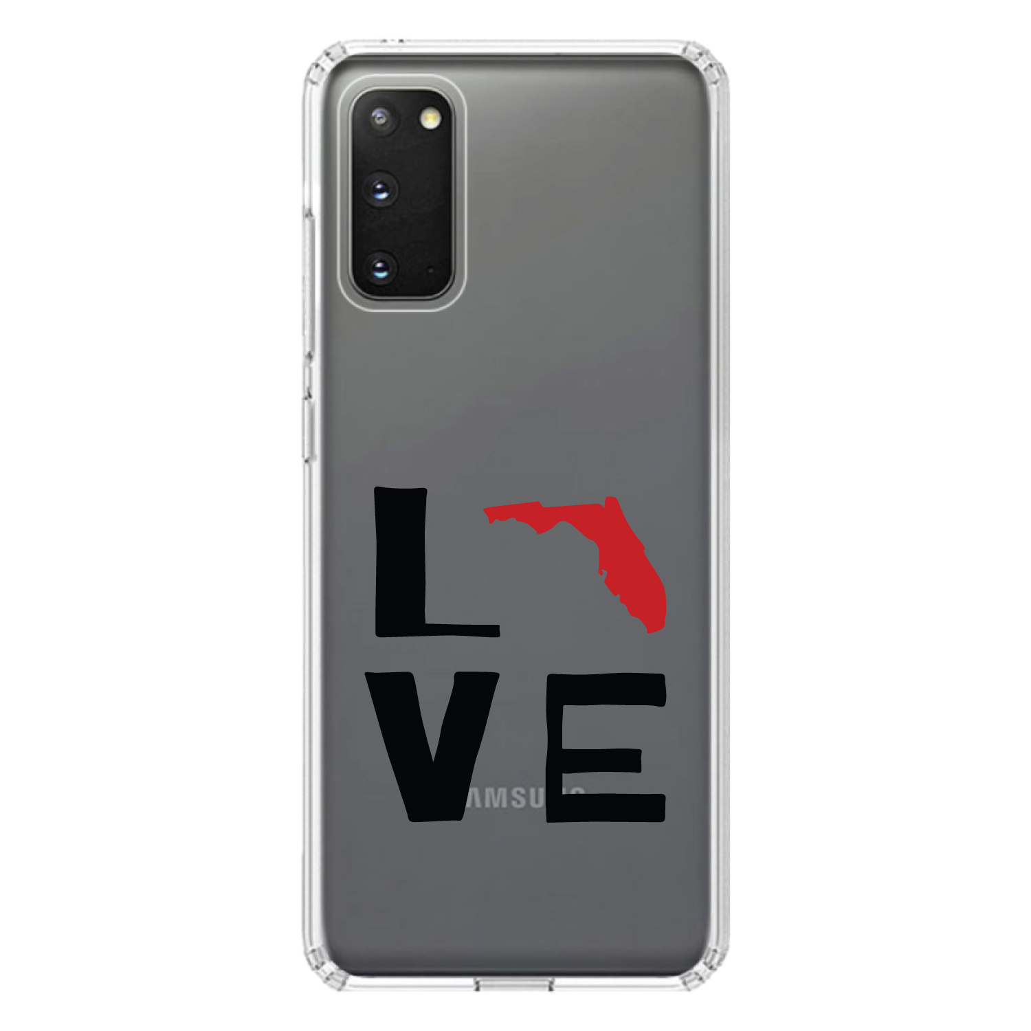 Funda Transparente para Galaxy S (Elige Modelo) Florida Love Negra y Roja - Imagen 5 de 12