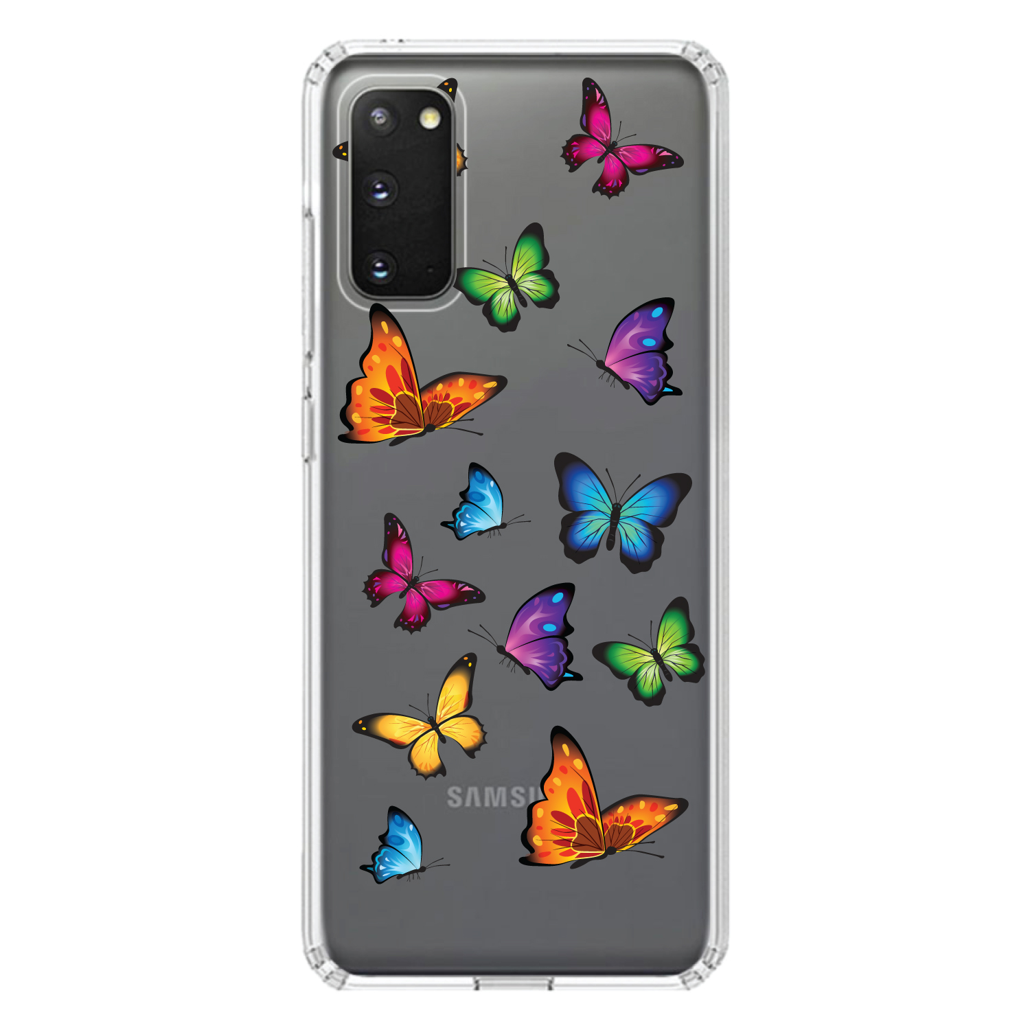 Clear Case for Galaxy S (Pick Model) Rainbow Butterflies Butterfly - Picture 5 of 12