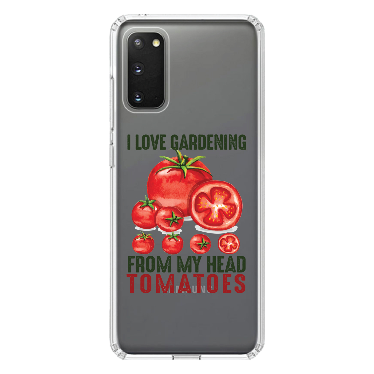 Funda Transparente para Galaxy S (Elige Modelo) I Love Gardening from My Head Tomatoes - Imagen 5 de 12