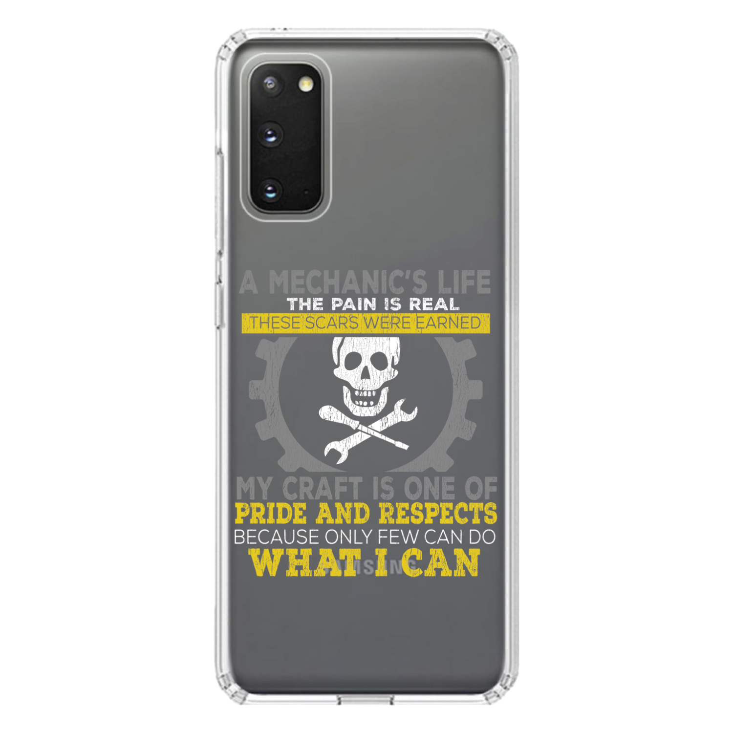 Clear Case for Galaxy S (Pick Model) Mechanic's Life Pain Is Real Pride Respect - Picture 5 of 12