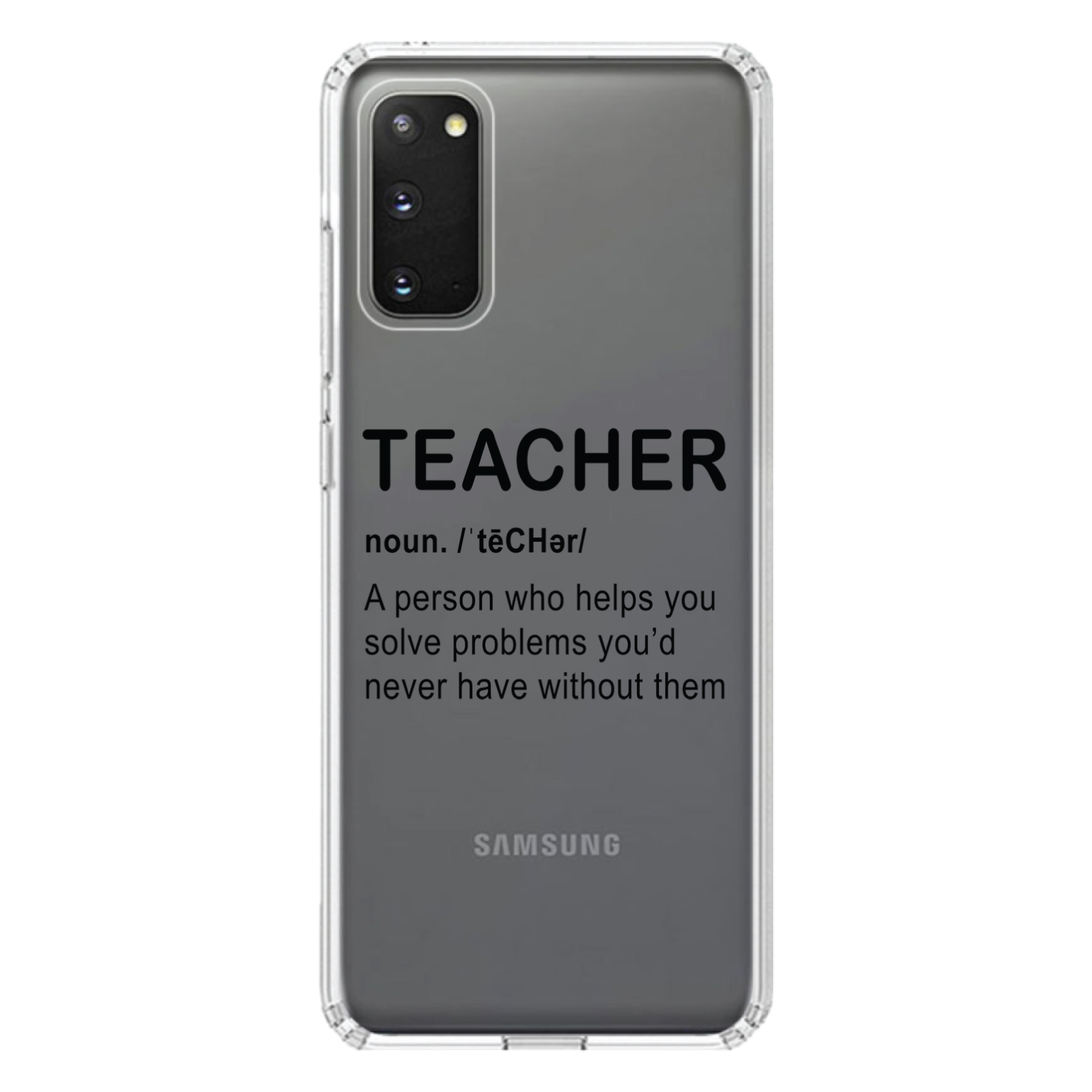 Clear Case für Galaxy S (Modell auswählen) Lehrer Definition löst Probleme - Bild 5 von 12