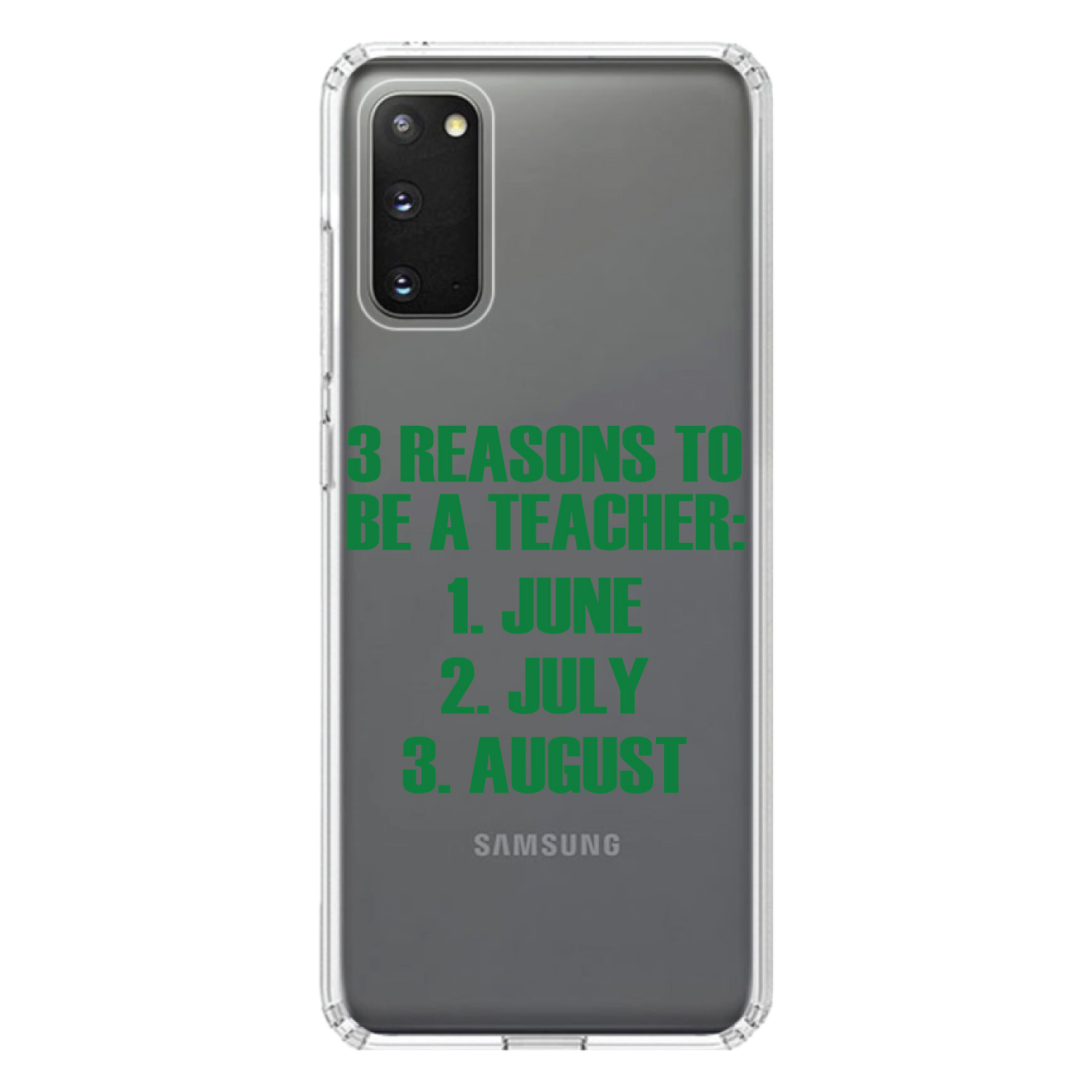Funda Transparente para Galaxy S (Elige Modelo) Razones para Ser Profesor Junio Julio Agosto - Imagen 5 de 12