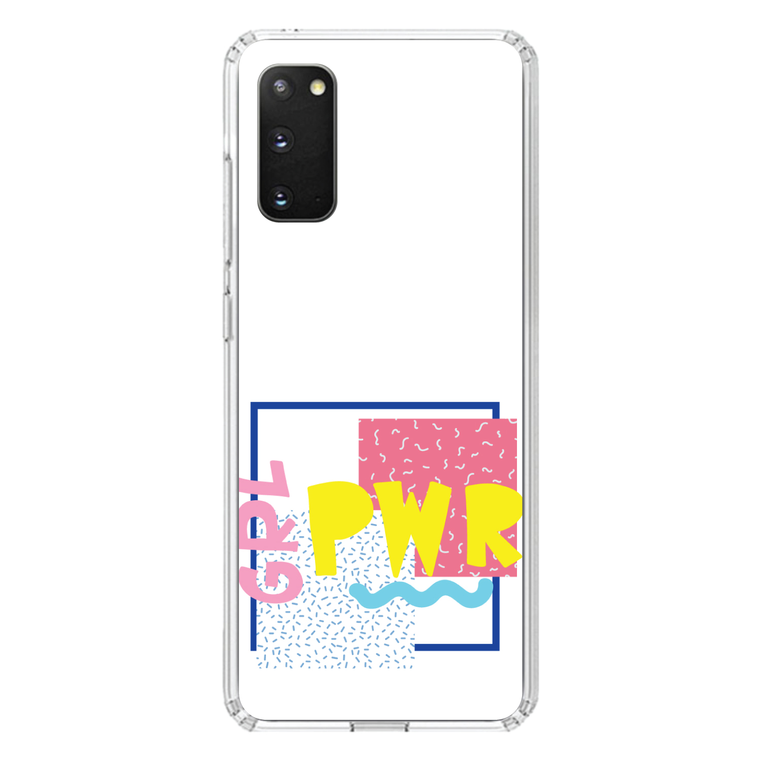 Clear Case for Galaxy S (Pick Model) GRL PWR Retro 80's Look - Picture 5 of 12