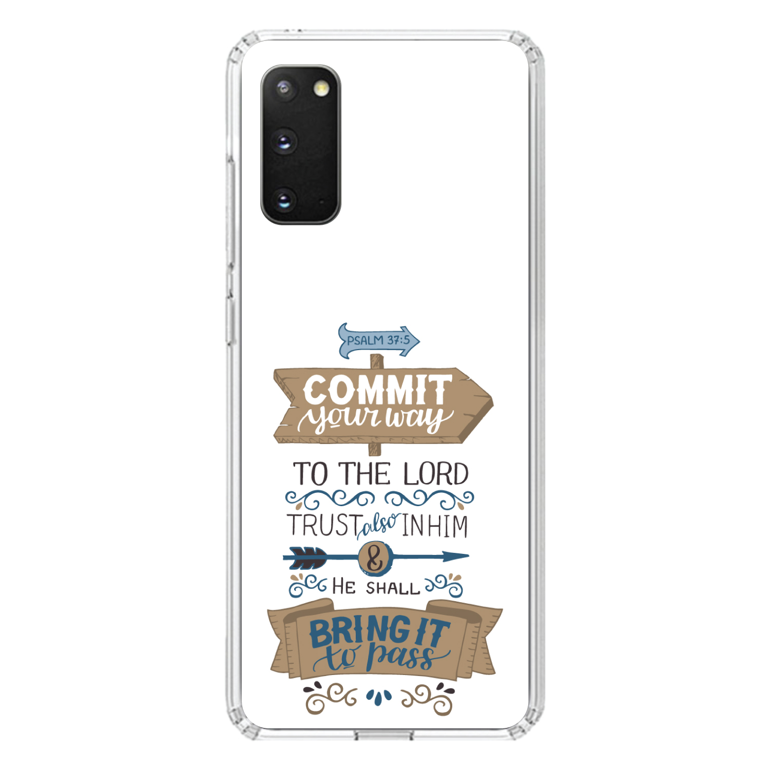 Clear Case for Galaxy S (Pick Model) Psalm 37:5 Commt Way to the Lord - Picture 5 of 12