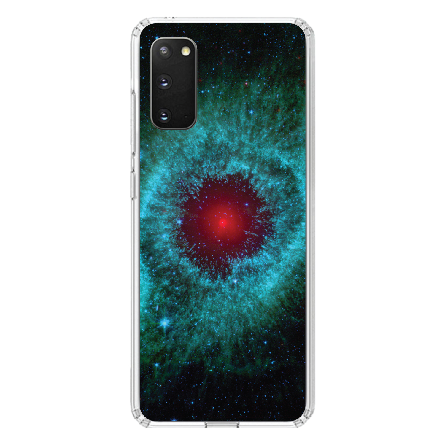 Funda Transparente para Galaxy S (Elige Modelo) Azul Teal Negro Helix Nebula - Imagen 5 de 12