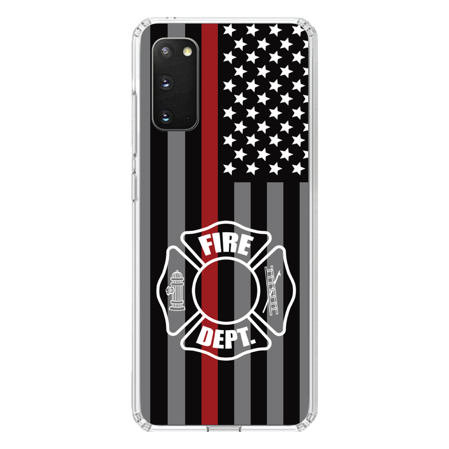 Clear Case for Galaxy S (Pick Model) FD Thin Red Line - Picture 5 of 12