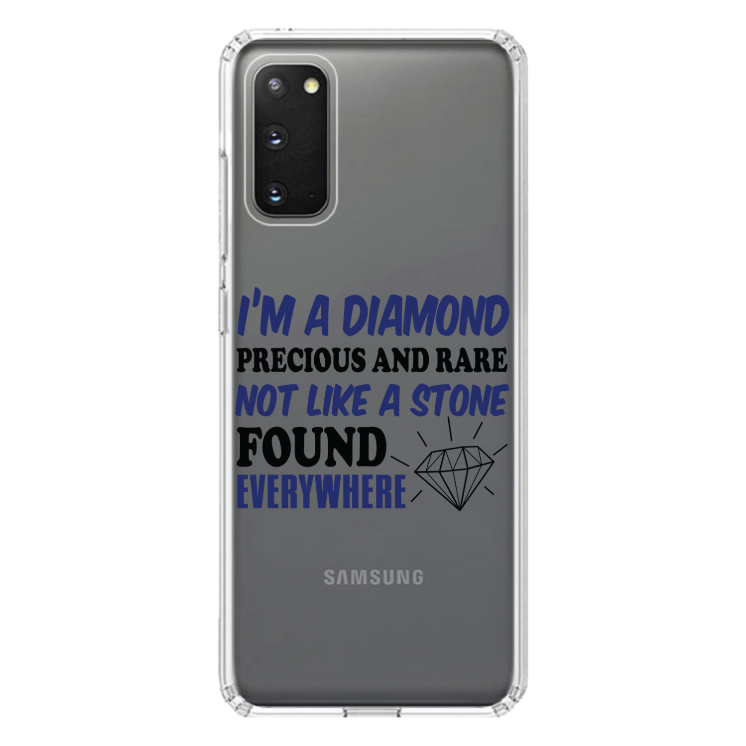 Estuche transparente para Galaxy S (elige modelo) I'm a Diamond precioso raro no en todas partes - Imagen 5 de 12
