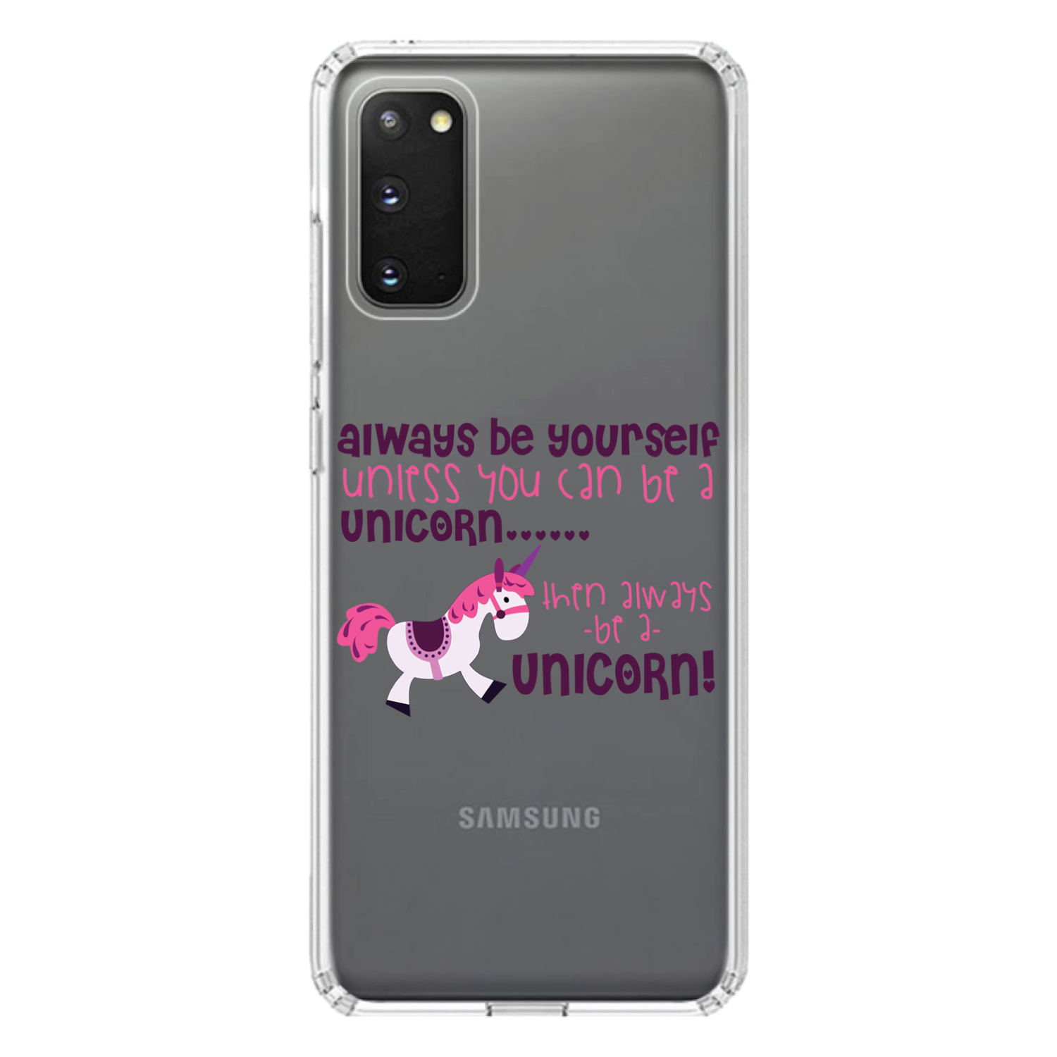 Funda Transparente para Galaxy S (Elige Modelo) Siempre Tú A menos que puedas Unicornio - Imagen 5 de 12