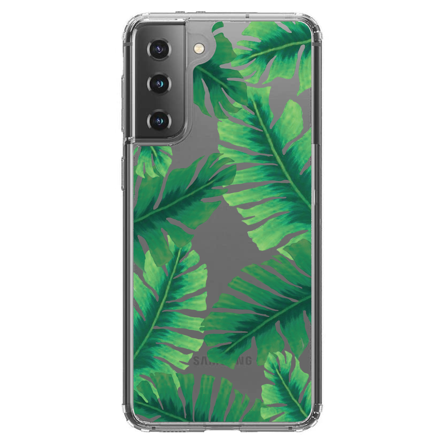 Clear Case for Galaxy S (Pick Model) Tropical Banana Leaves - Picture 2 of 12