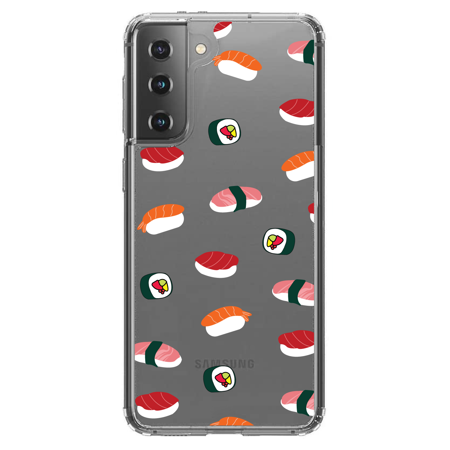 Clear Case for Galaxy S (Pick Model) Cartoon Sushi - Picture 2 of 12