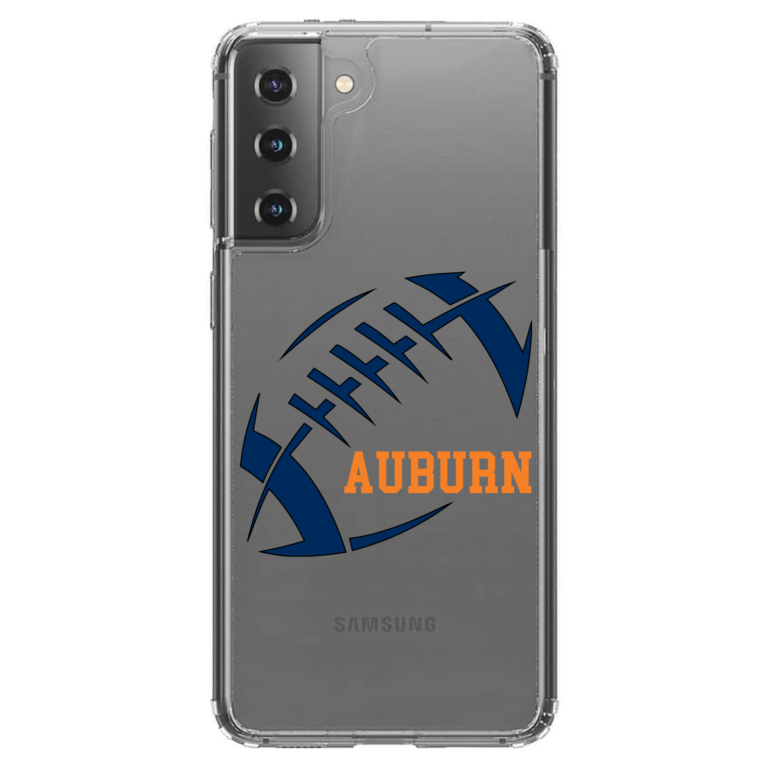 Clear Case for Galaxy S (Pick Model) Auburn Football Orange, Blue - Picture 2 of 12