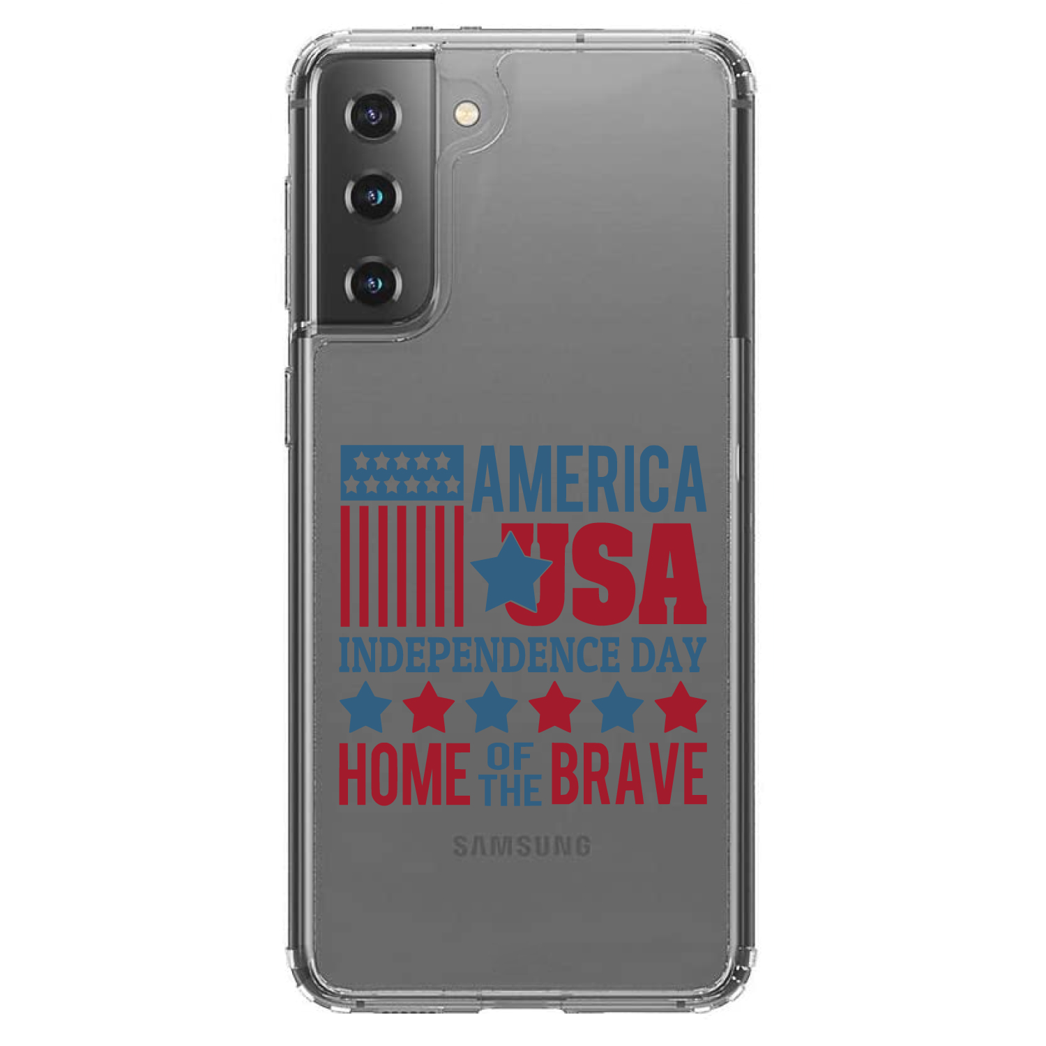 Clear Case for Galaxy S (Pick Model) America USA Home of the Brave - Picture 2 of 12