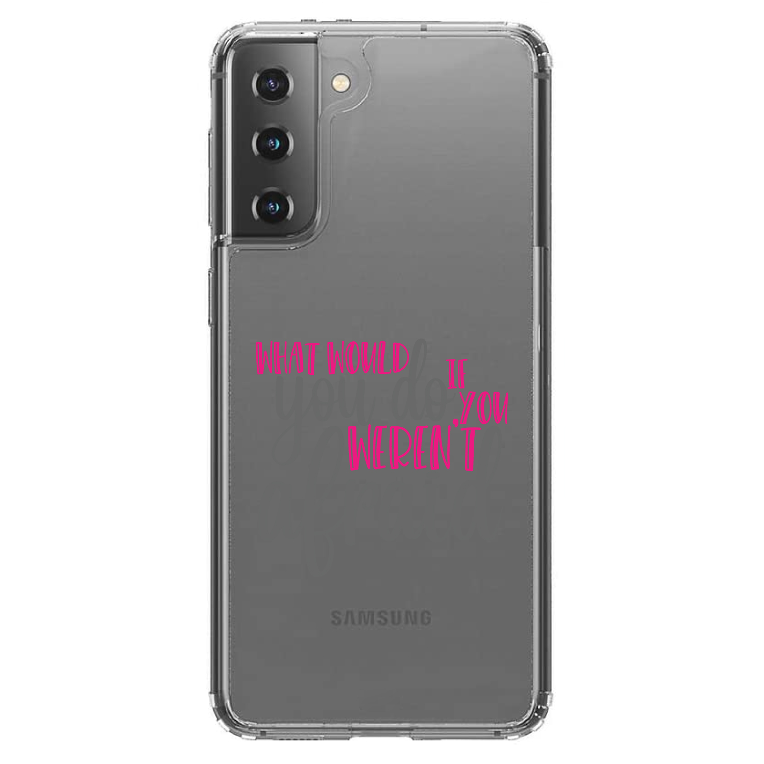 Clear Case for Galaxy S (Pick Model) What Would You Do If You Weren't Afraid - Picture 2 of 12