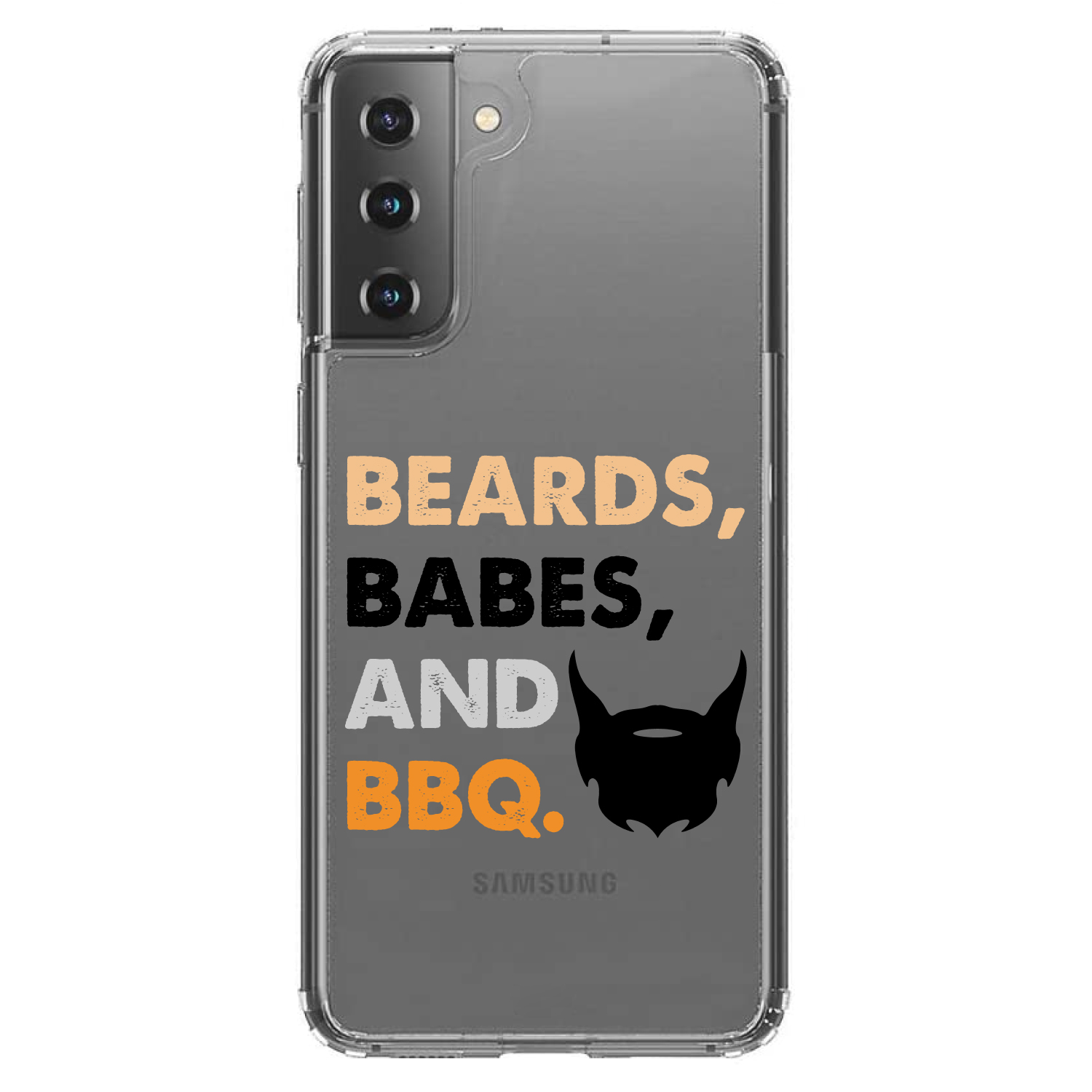 Clear Case for Galaxy S (Pick Model) Beards, Babes And BBQ - Picture 2 of 12