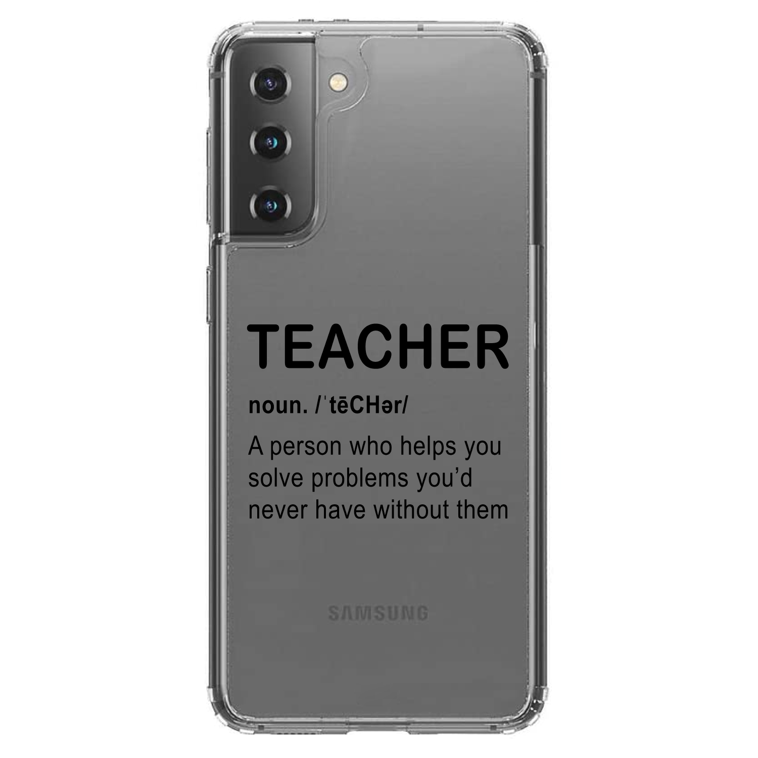 Clear Case für Galaxy S (Modell auswählen) Lehrer Definition löst Probleme - Bild 2 von 12