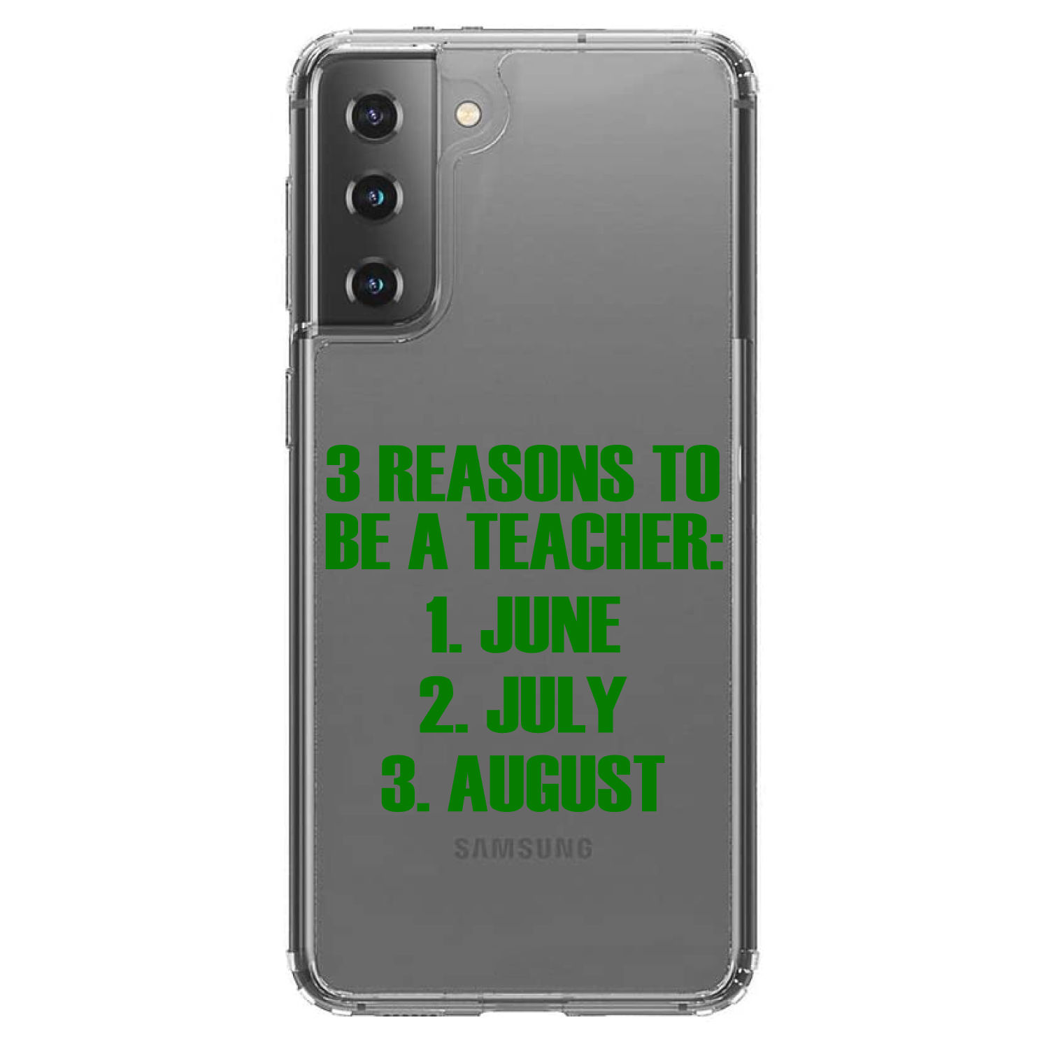 Funda Transparente para Galaxy S (Elige Modelo) Razones para Ser Profesor Junio Julio Agosto - Imagen 2 de 12