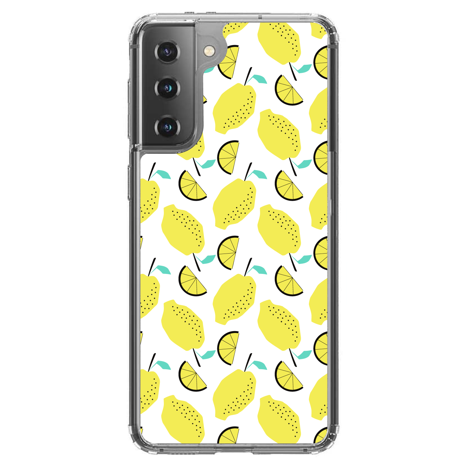 Clear Case for Galaxy S (Pick Model) Lemon Pattern Lemonade - Picture 2 of 12