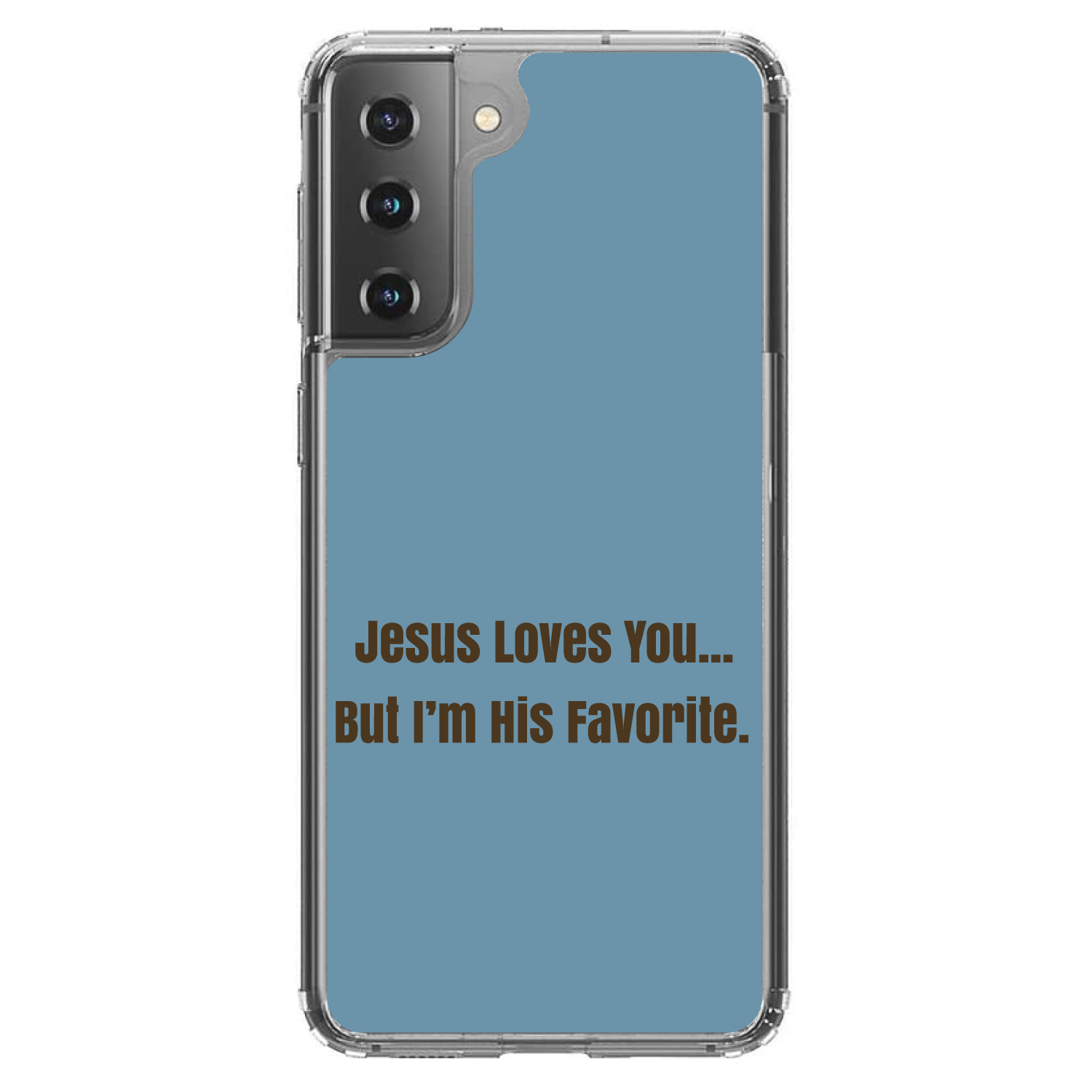 Clear Case for Galaxy S (Pick Model) Jesus Loves You But I'm Favorite - Picture 2 of 12