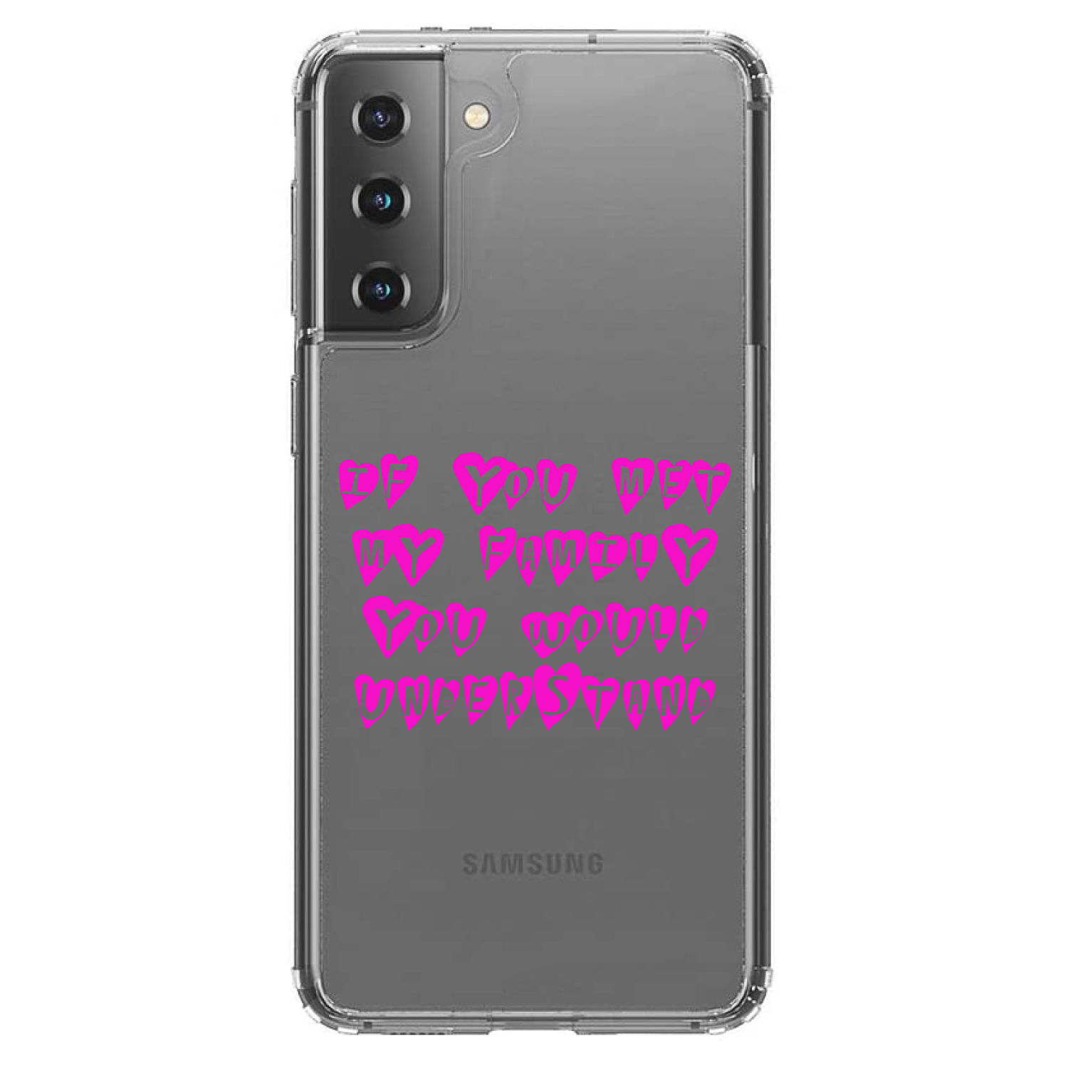 Clear Case for Galaxy S (Pick Model) If You Met My Family You Would Understand - Picture 2 of 12