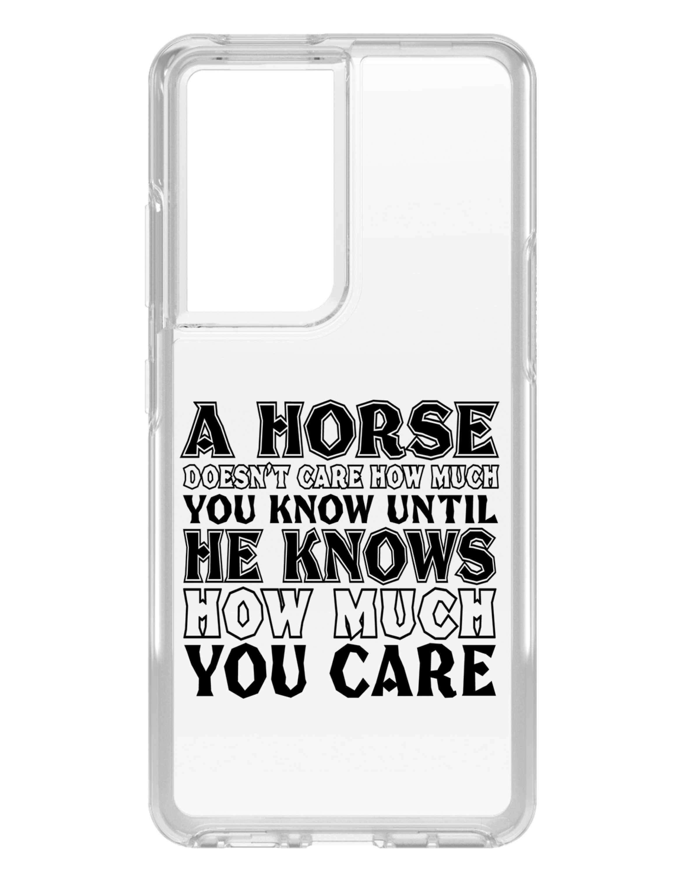 Funda Transparente para Galaxy S (Elige Modelo) Al Caballo No Le importa Cuánto Sabes - Imagen 4 de 12