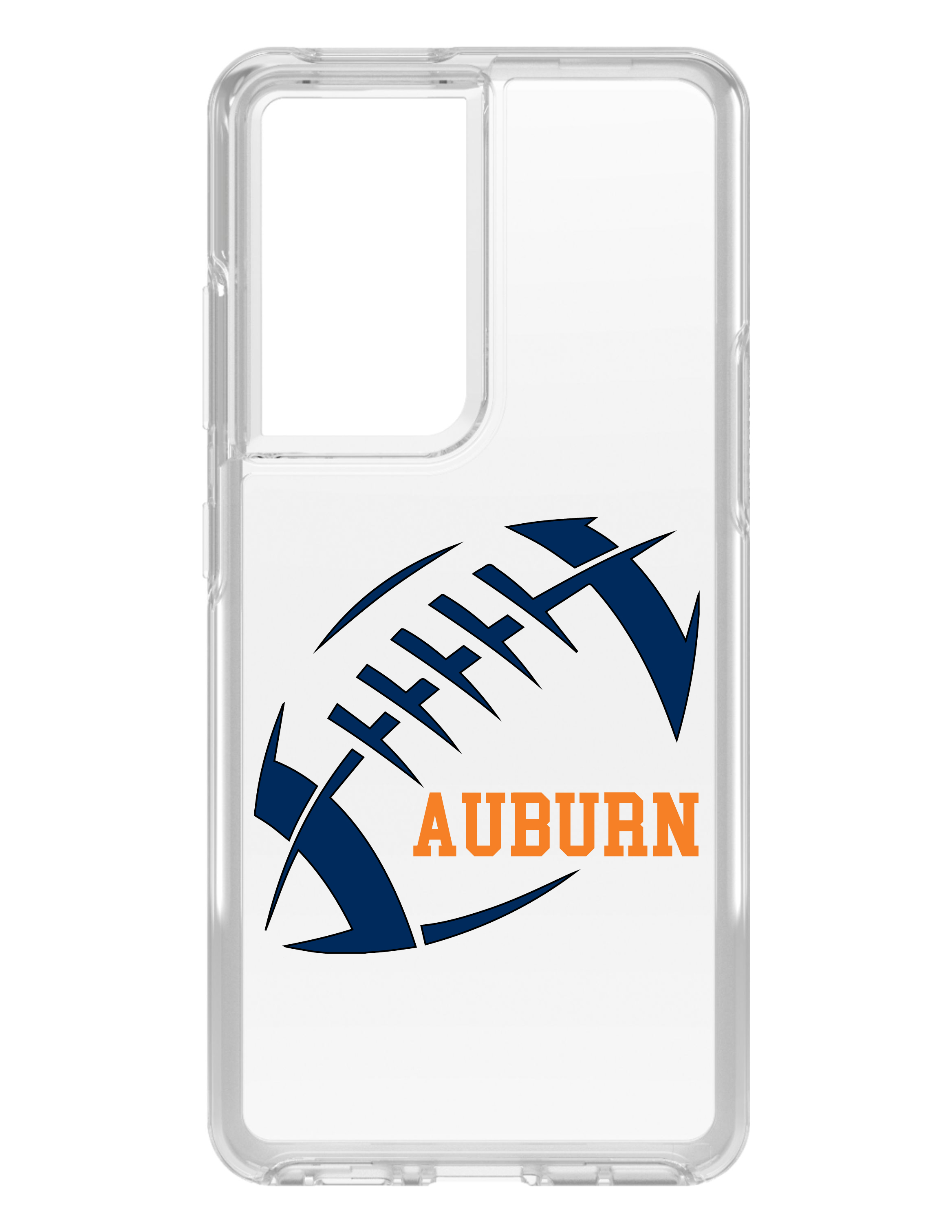 Clear Case for Galaxy S (Pick Model) Auburn Football Orange, Blue - Picture 4 of 12