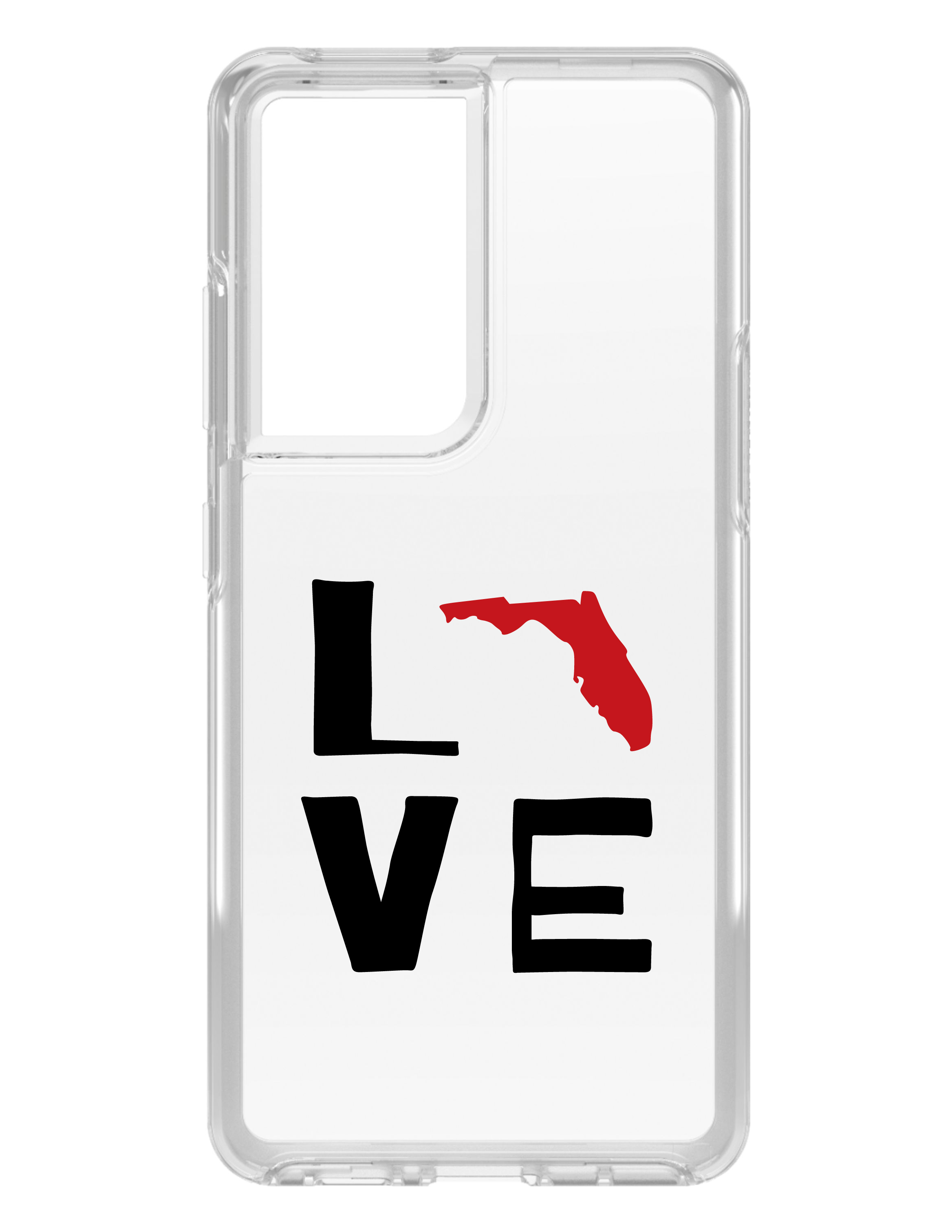 Funda Transparente para Galaxy S (Elige Modelo) Florida Love Negra y Roja - Imagen 4 de 12