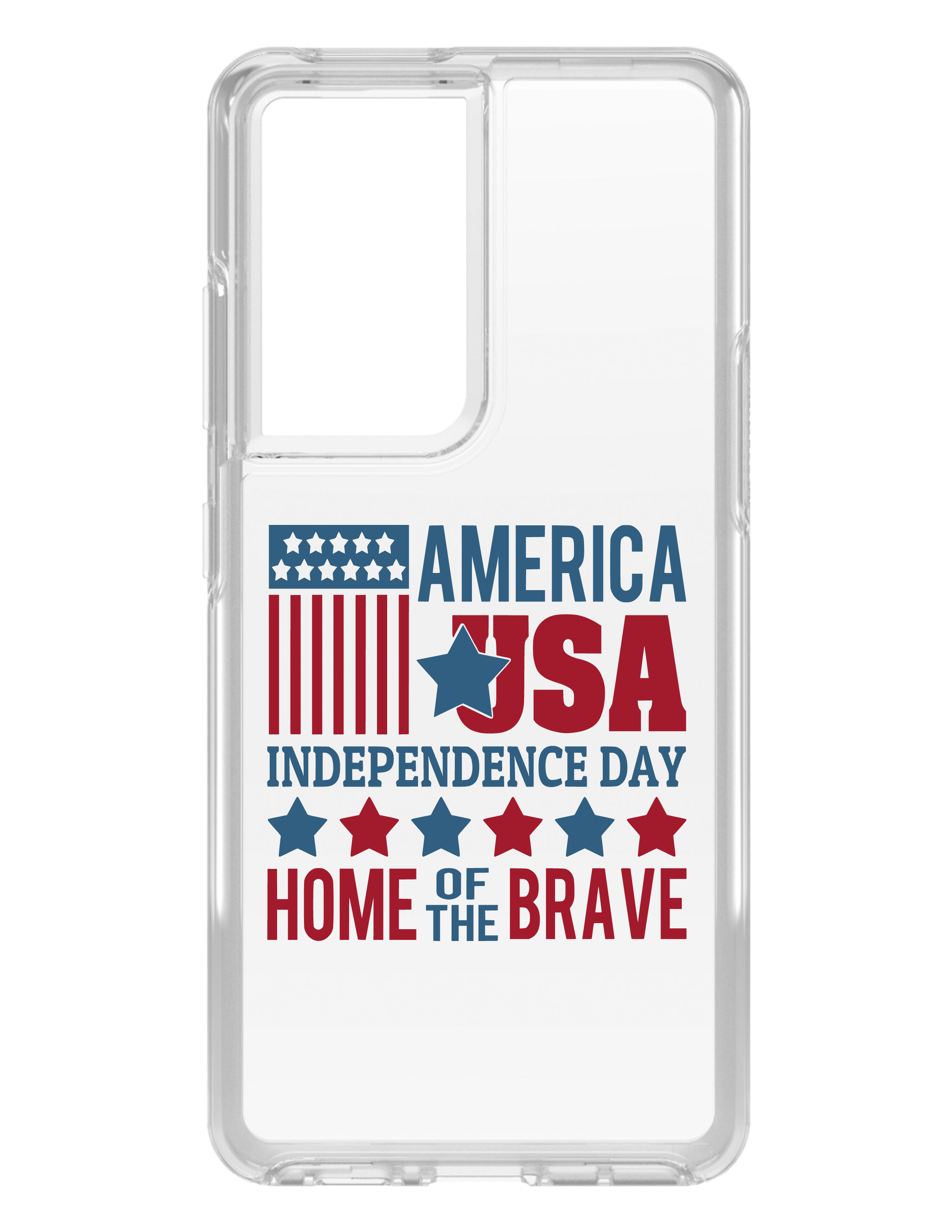 Clear Case for Galaxy S (Pick Model) America USA Home of the Brave - Picture 4 of 12