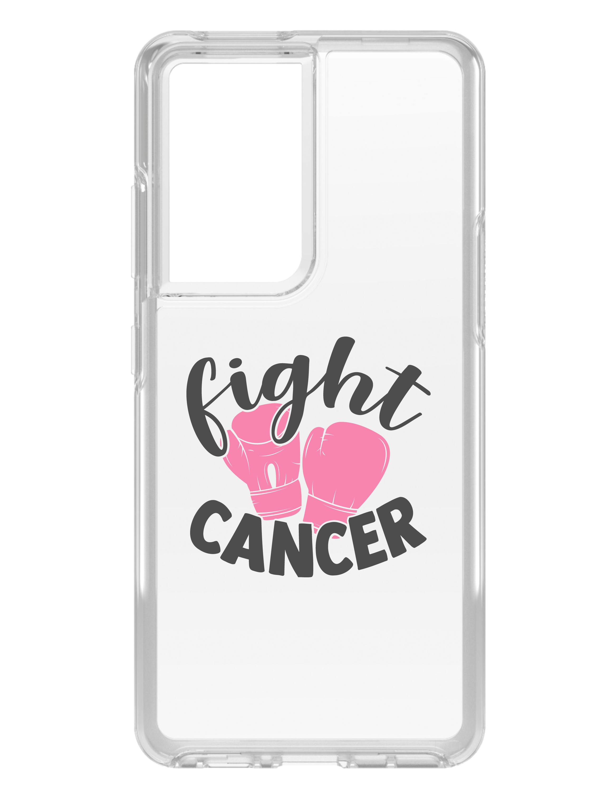 Funda Transparente para Galaxy S (Elige Modelo) Cinta Rosa Lucha contra el Cáncer Guantes de Boxeo - Imagen 4 de 12
