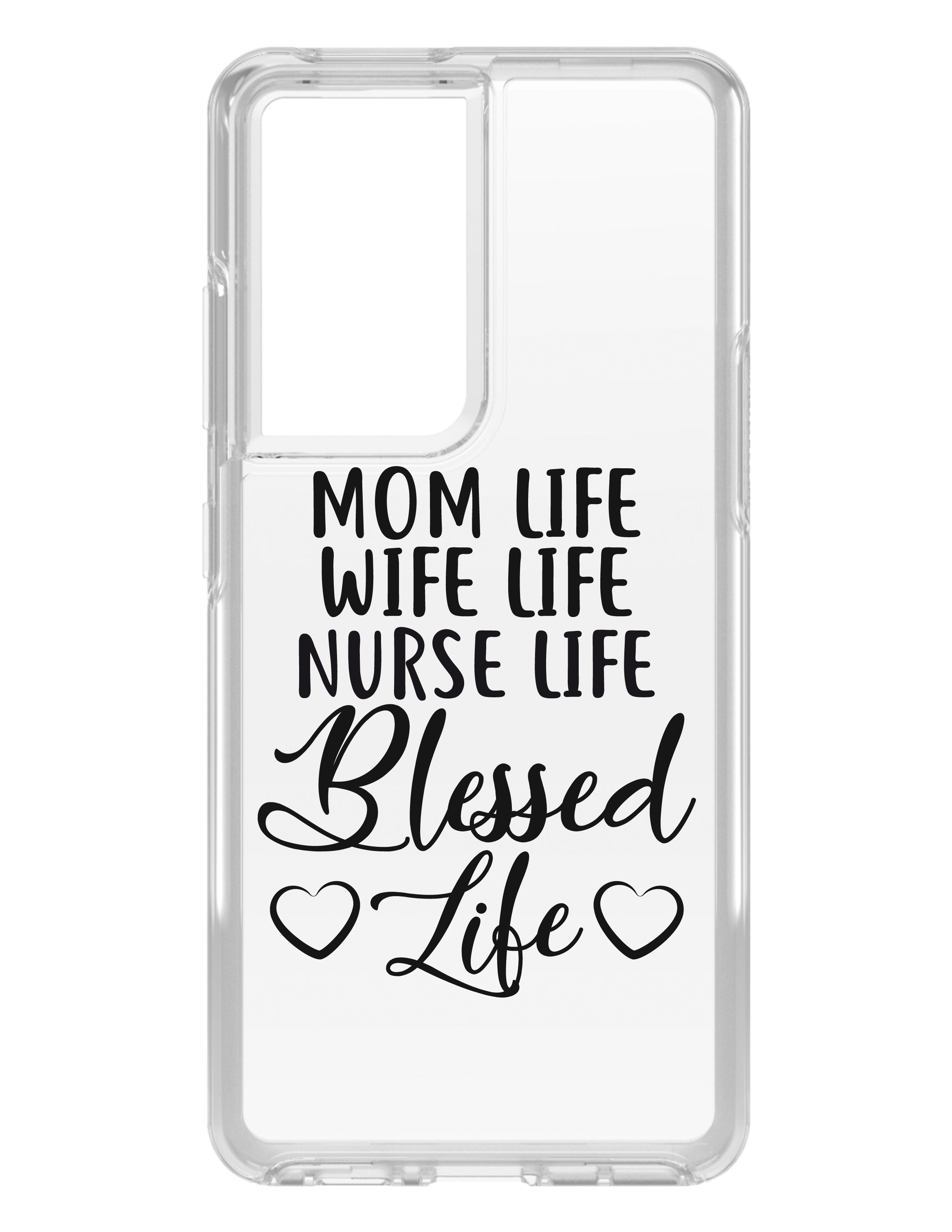 Clear Case for Galaxy S (Pick Model) Mom Life Wife Life Nurse Life Blessed - Picture 4 of 12