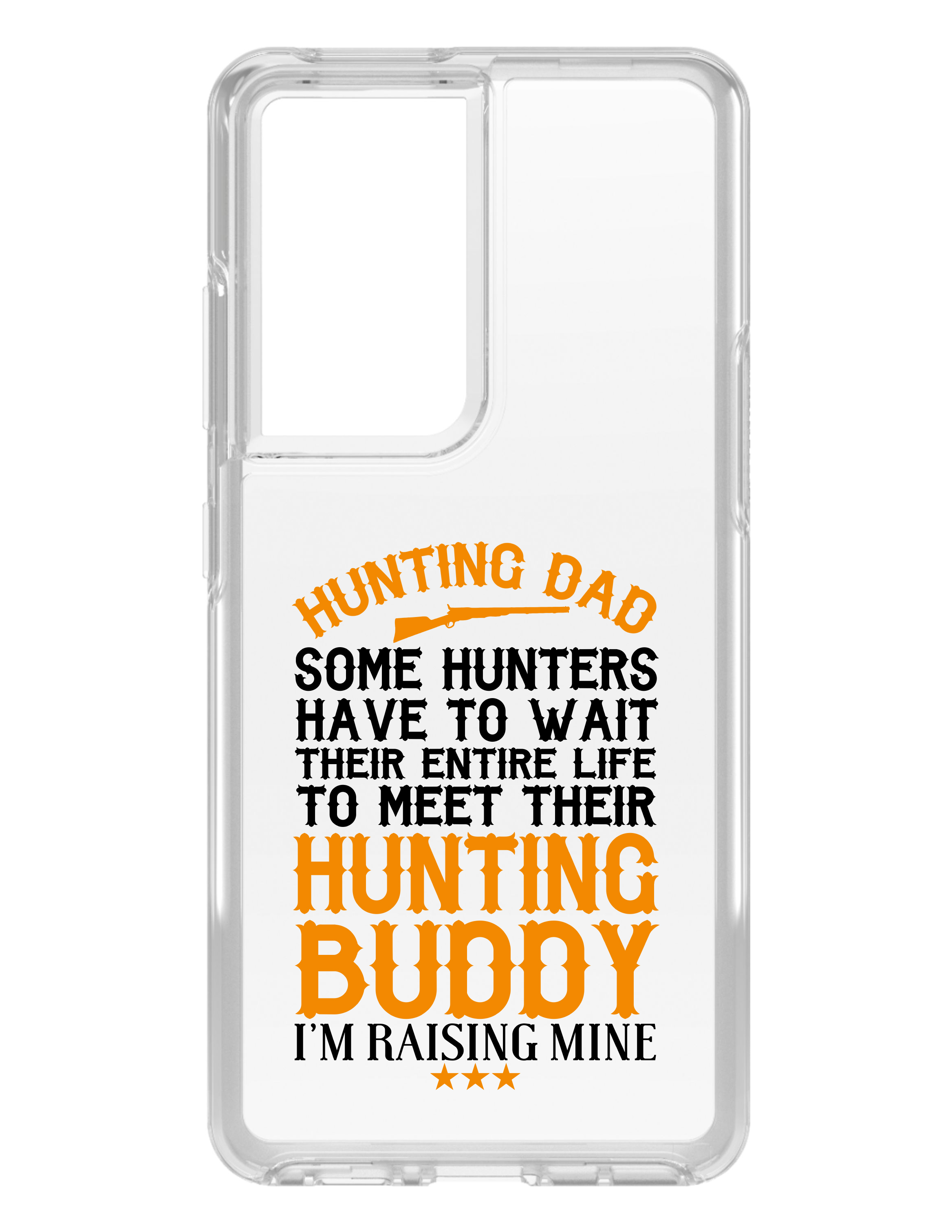 Estuche transparente para Galaxy S (elige modelo) Hunting Dad Raising My Hunting Buddy - Imagen 4 de 12