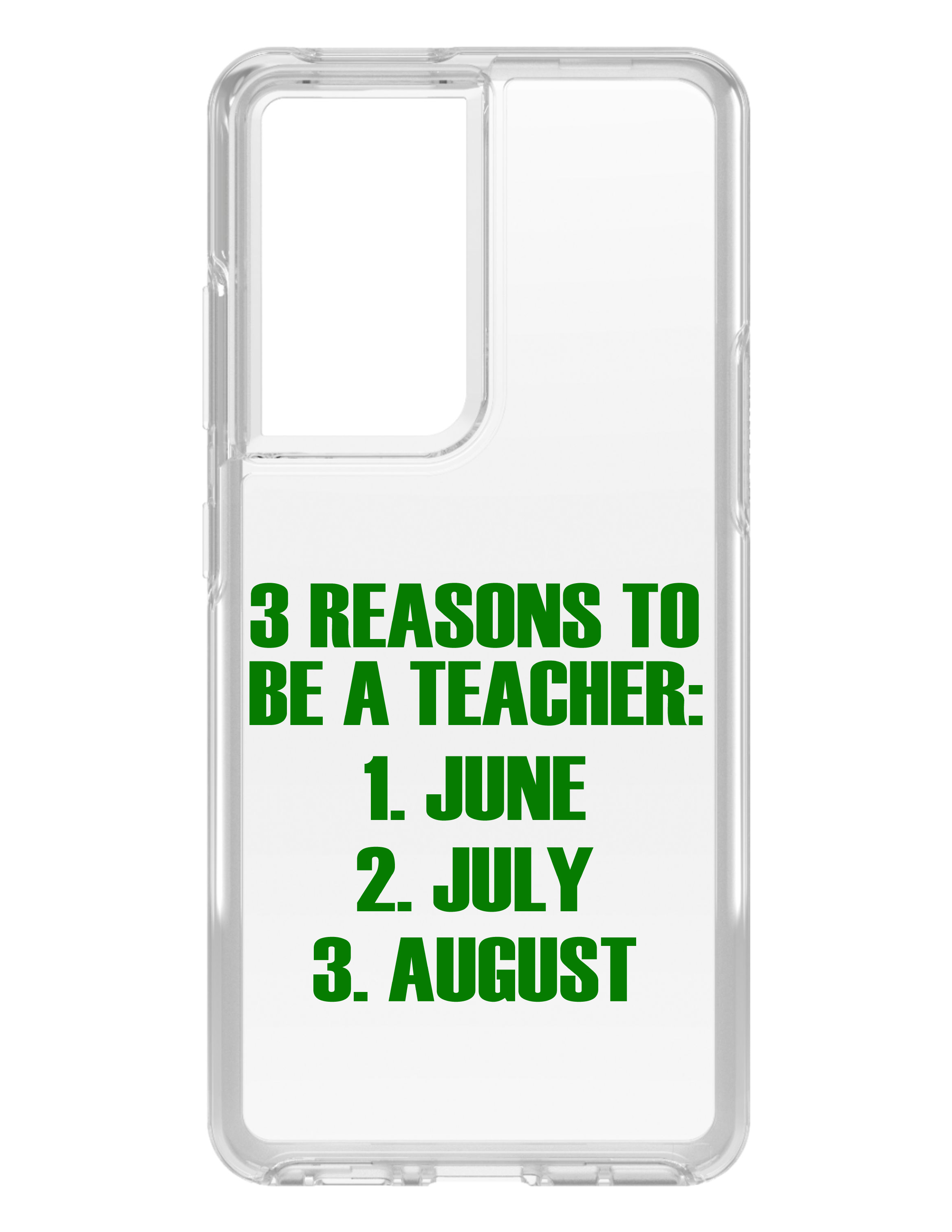 Funda Transparente para Galaxy S (Elige Modelo) Razones para Ser Profesor Junio Julio Agosto - Imagen 4 de 12