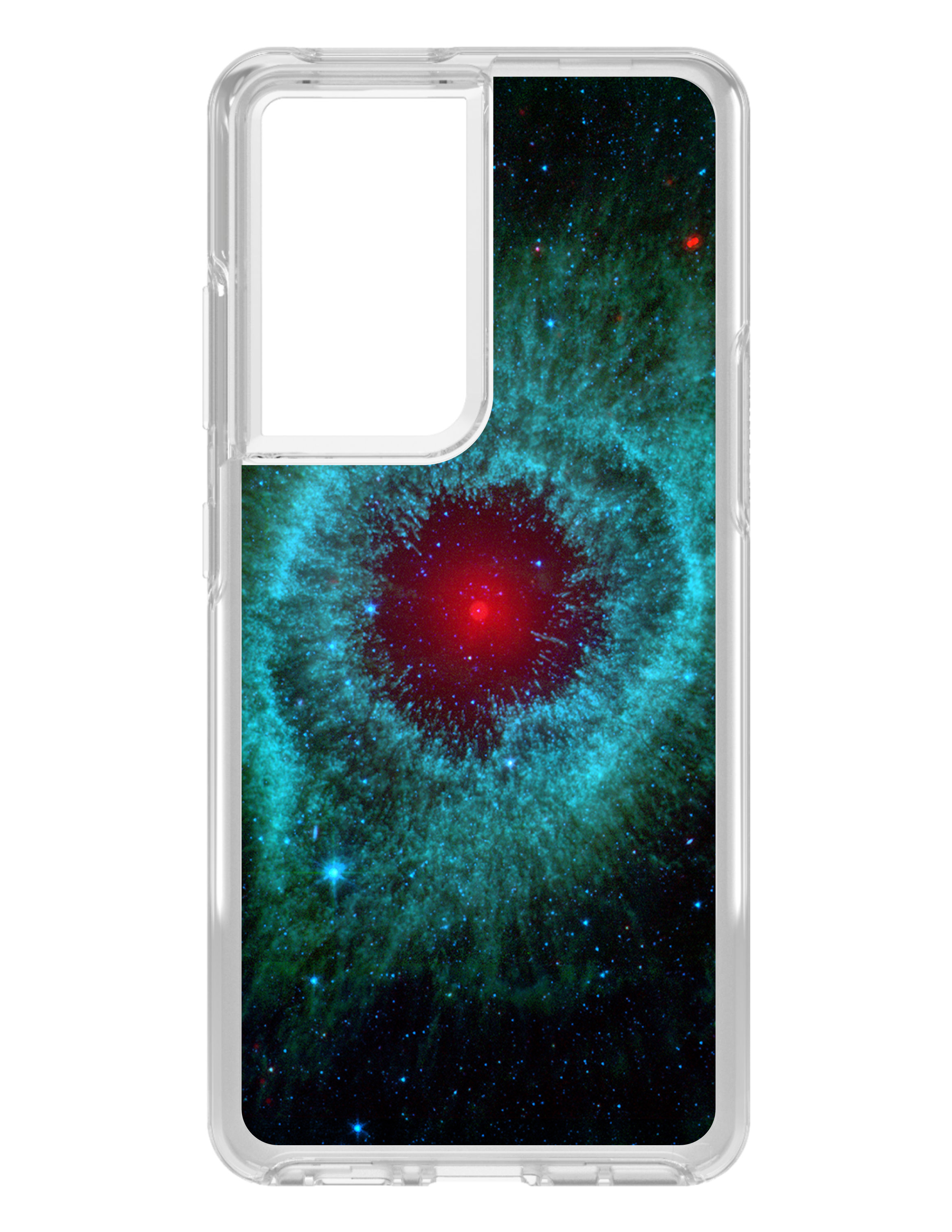 Funda Transparente para Galaxy S (Elige Modelo) Azul Teal Negro Helix Nebula - Imagen 4 de 12