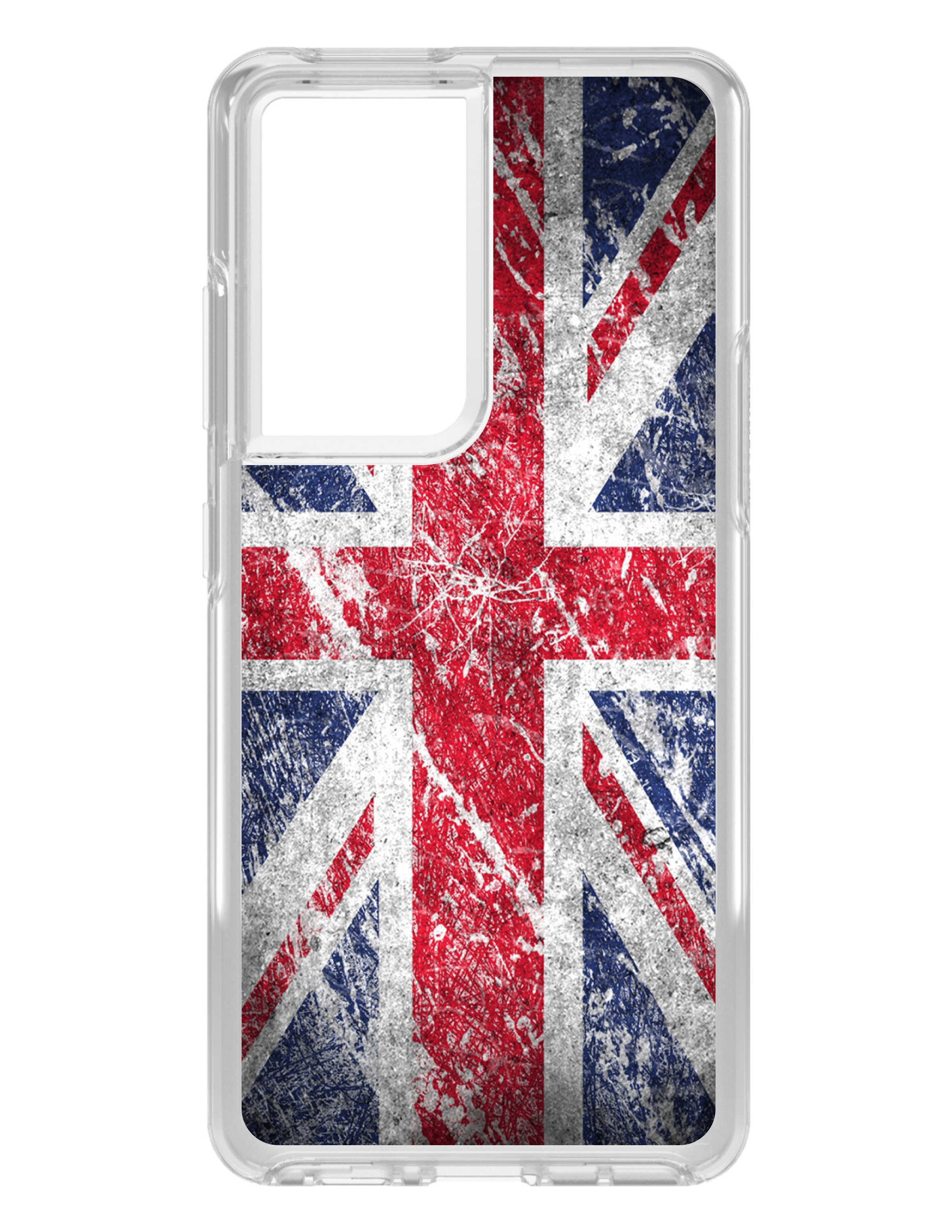 Clear Case for Galaxy S (Pick Model) Red White Blue UK Flag Weathered - Picture 4 of 12