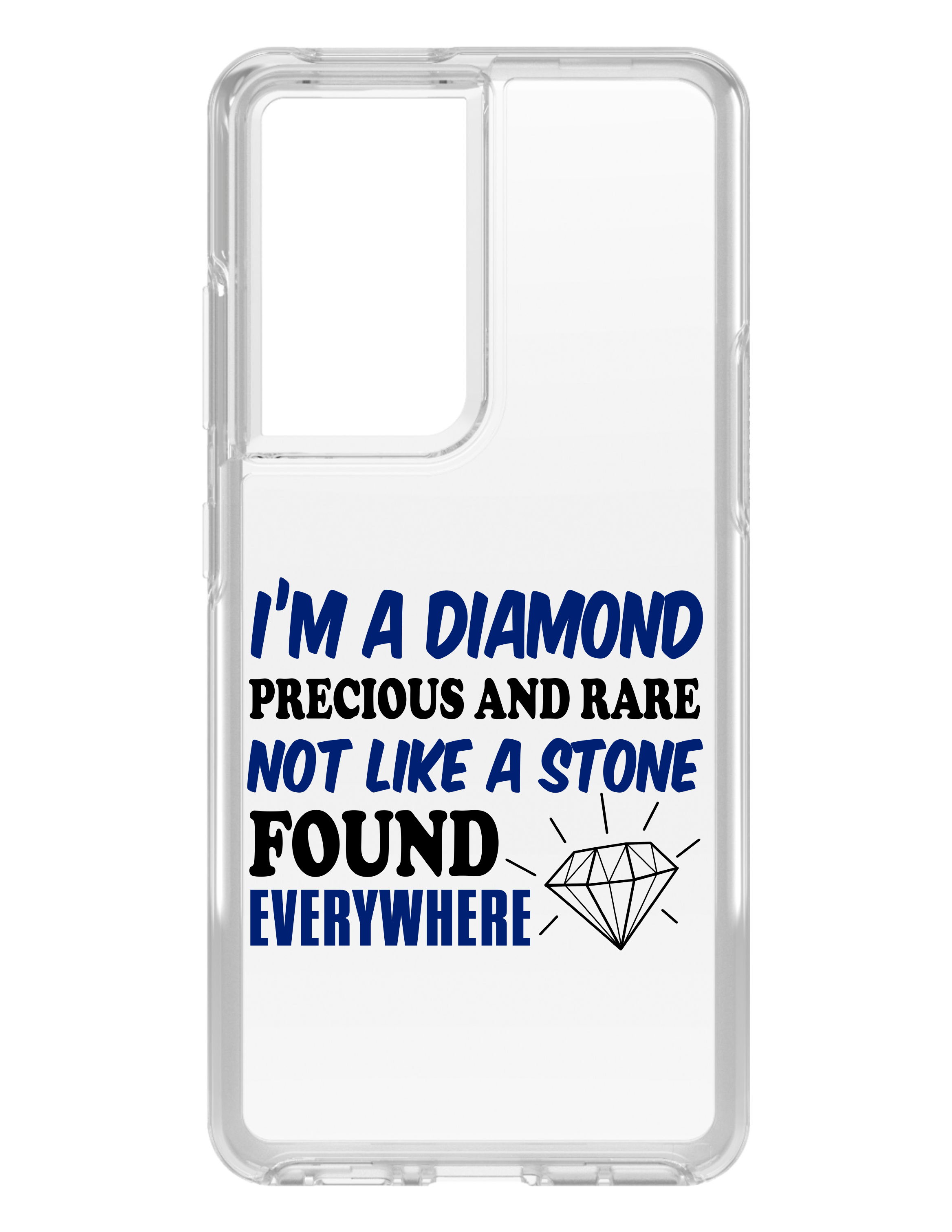 Estuche transparente para Galaxy S (elige modelo) I'm a Diamond precioso raro no en todas partes - Imagen 4 de 12