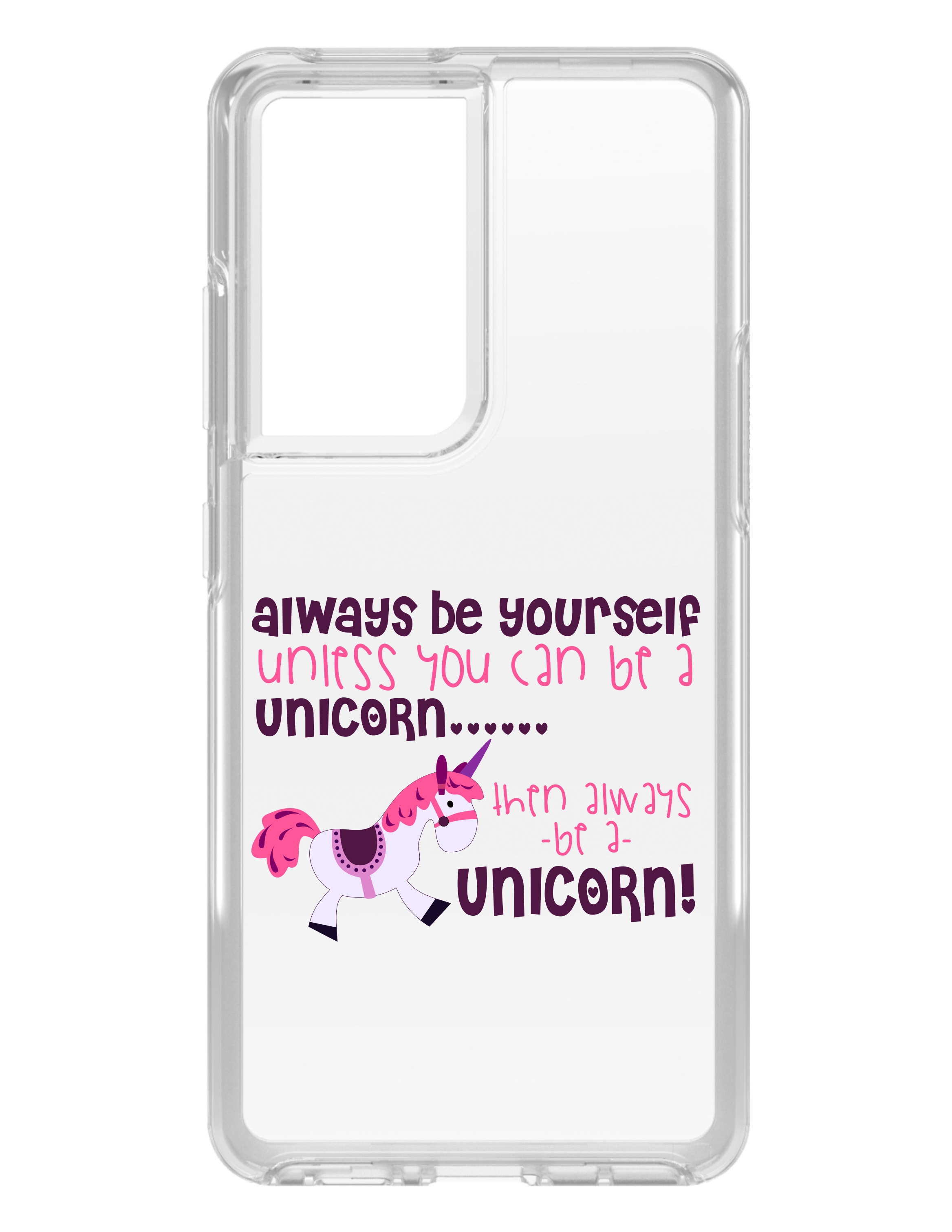 Funda Transparente para Galaxy S (Elige Modelo) Siempre Tú A menos que puedas Unicornio - Imagen 4 de 12