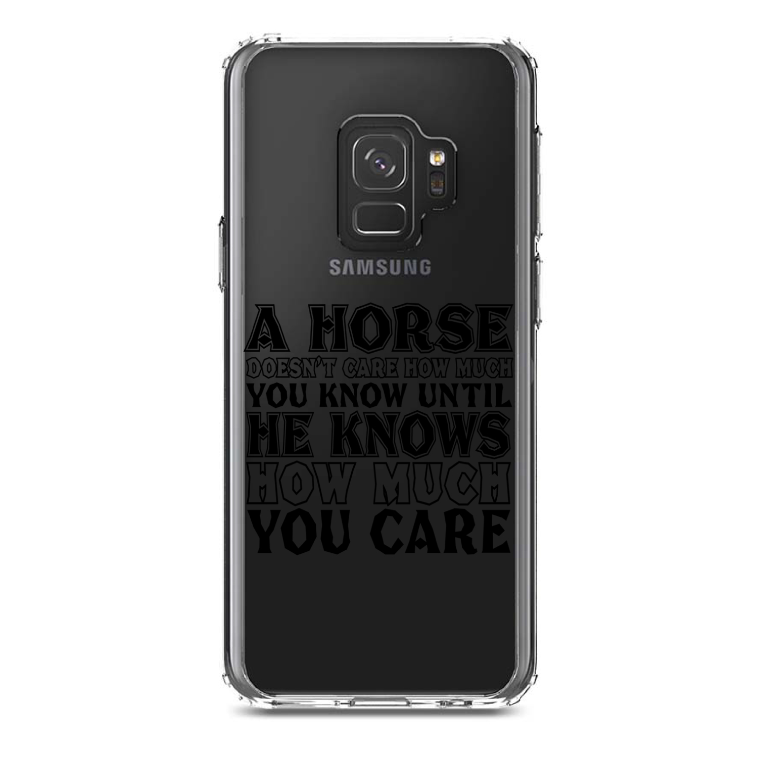 Funda Transparente para Galaxy S (Elige Modelo) Al Caballo No Le importa Cuánto Sabes - Imagen 11 de 12