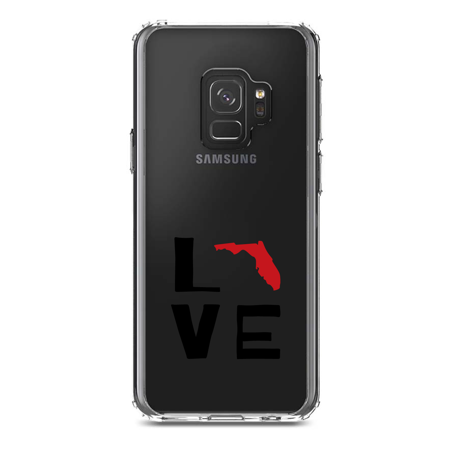 Funda Transparente para Galaxy S (Elige Modelo) Florida Love Negra y Roja - Imagen 11 de 12