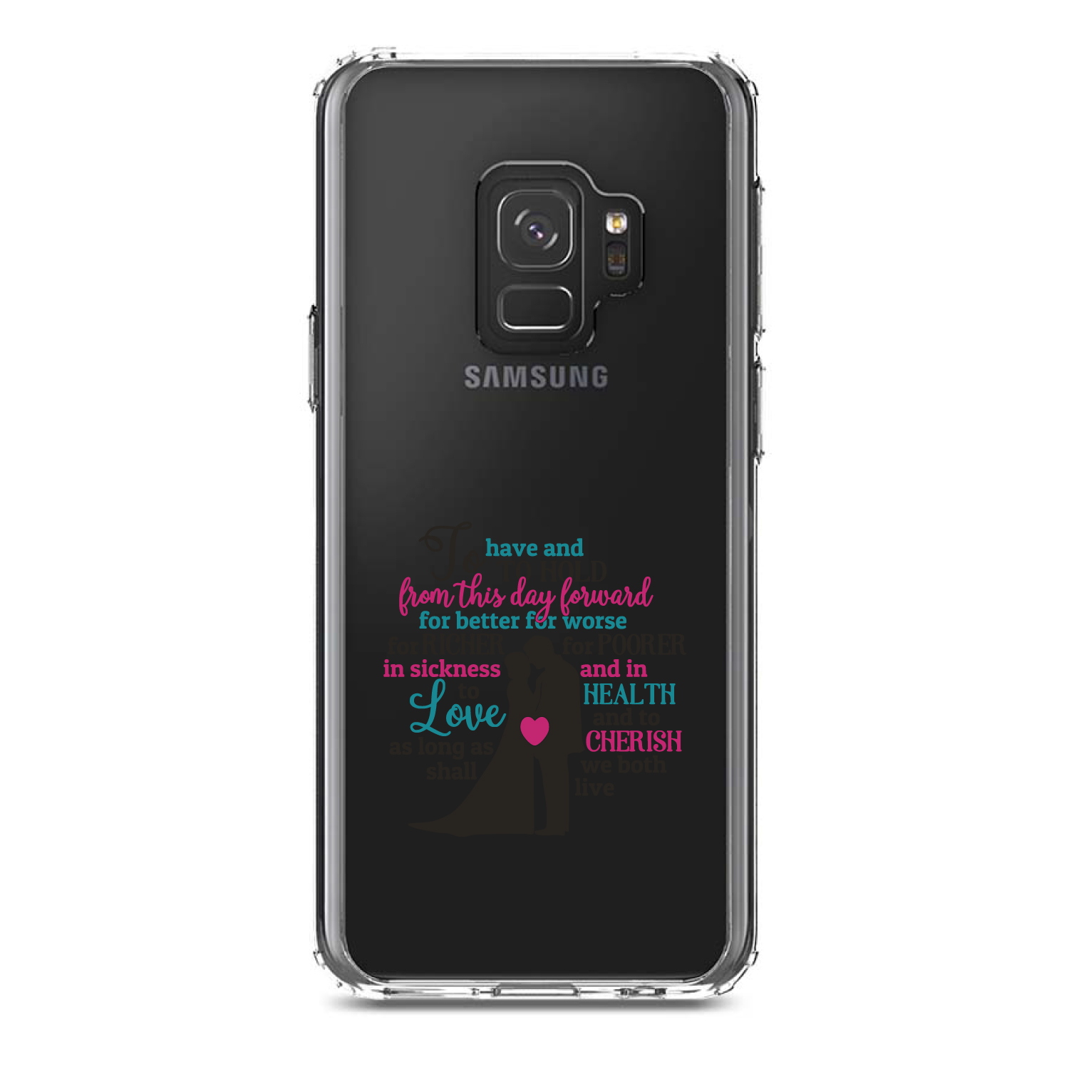 Clear Case for Galaxy S (Pick Model) To Have & To Hold From This Day Forward - Picture 11 of 12