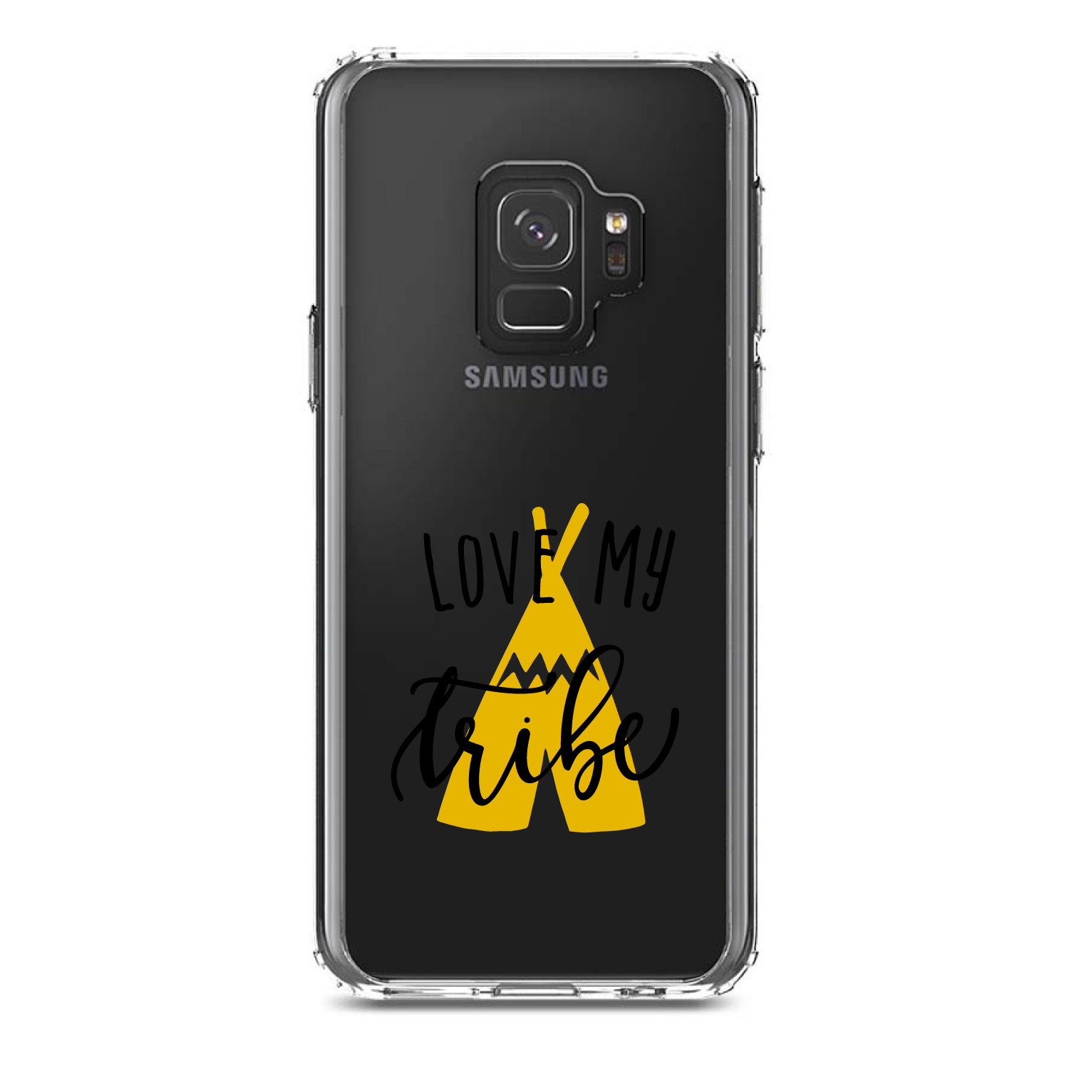 Funda Transparente para Galaxy S (Elige Modelo) Love My Tribe Tipi Amarillo - Imagen 11 de 12