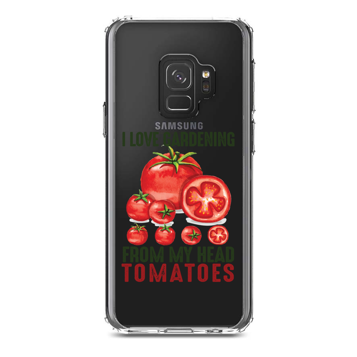 Funda Transparente para Galaxy S (Elige Modelo) I Love Gardening from My Head Tomatoes - Imagen 11 de 12