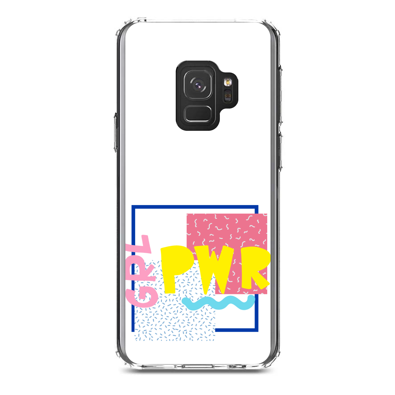 Clear Case for Galaxy S (Pick Model) GRL PWR Retro 80's Look - Picture 11 of 12